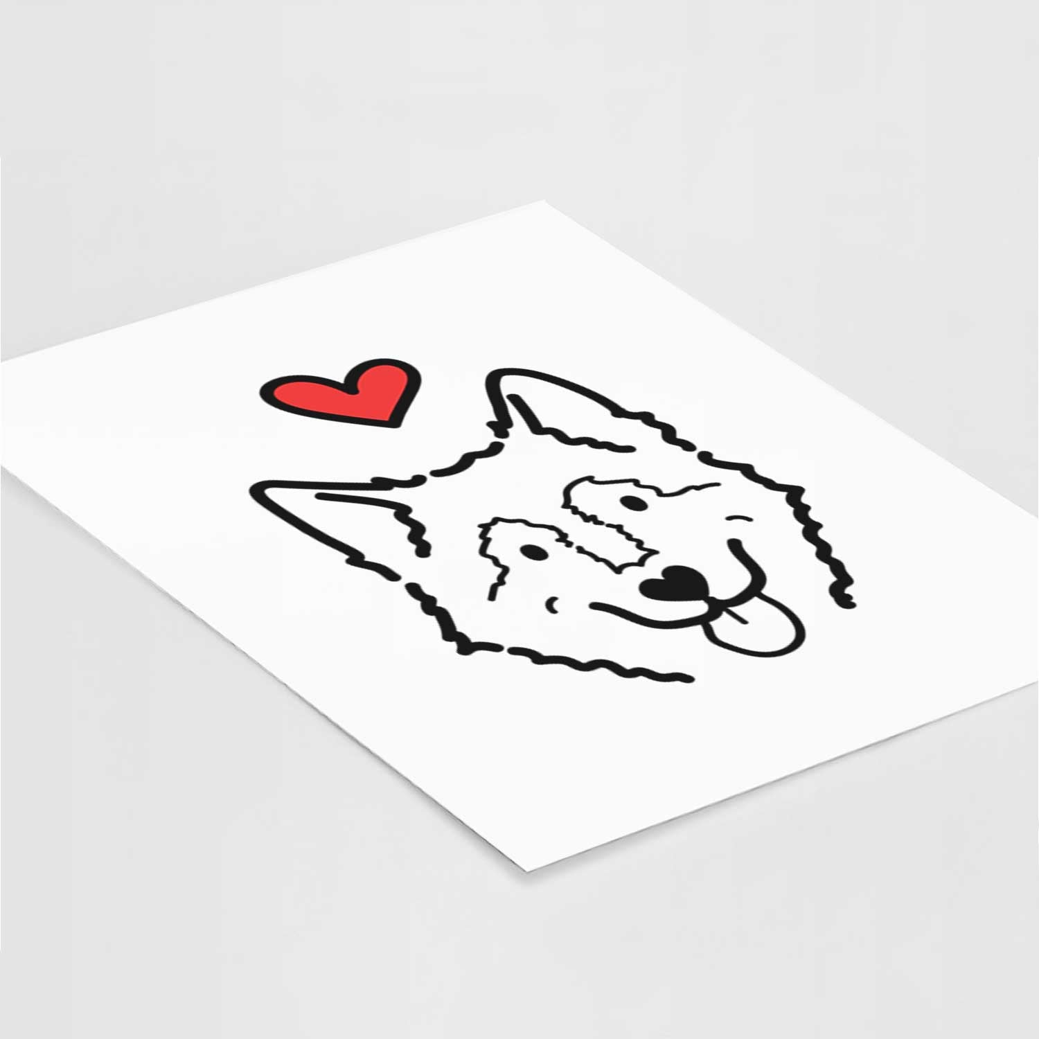 Love Always Alaskan Malamute - Max Art Print