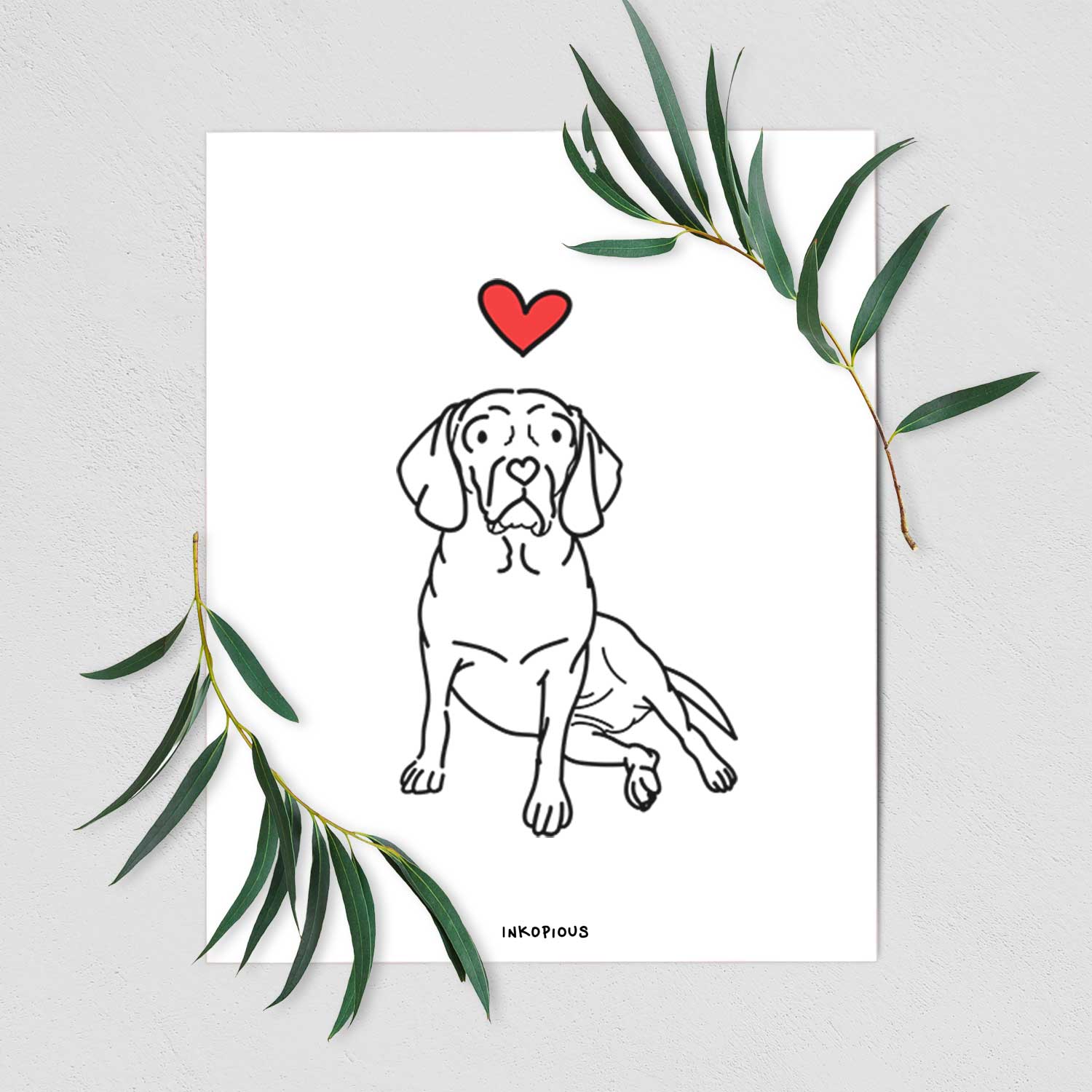 Love Always Puggle - Mayble Art Print