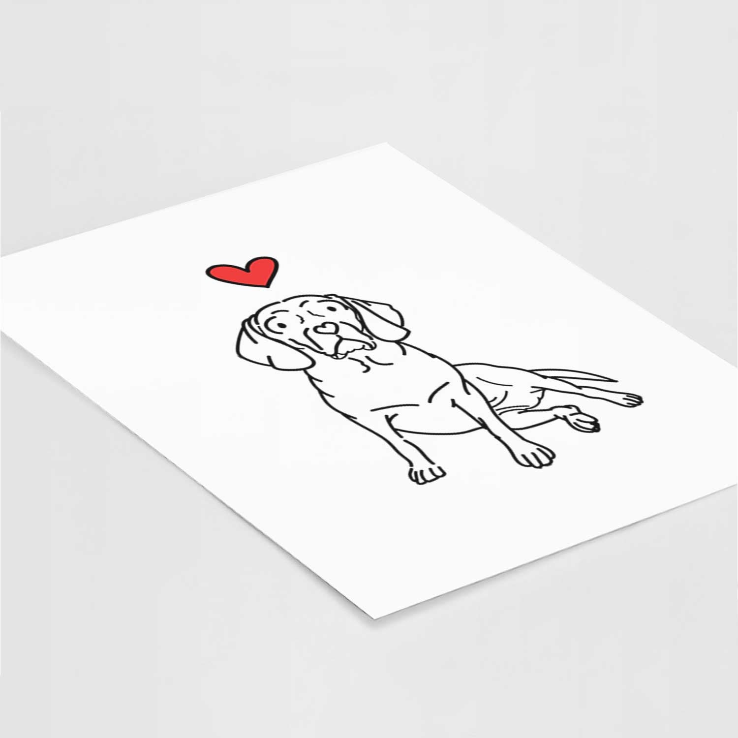 Love Always Puggle - Mayble Art Print