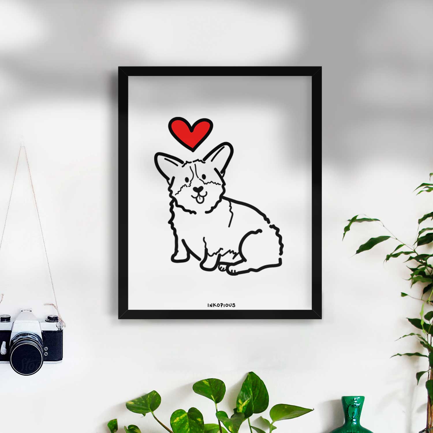 Love Always Pembroke Welsh Corgi - Millie Art Print