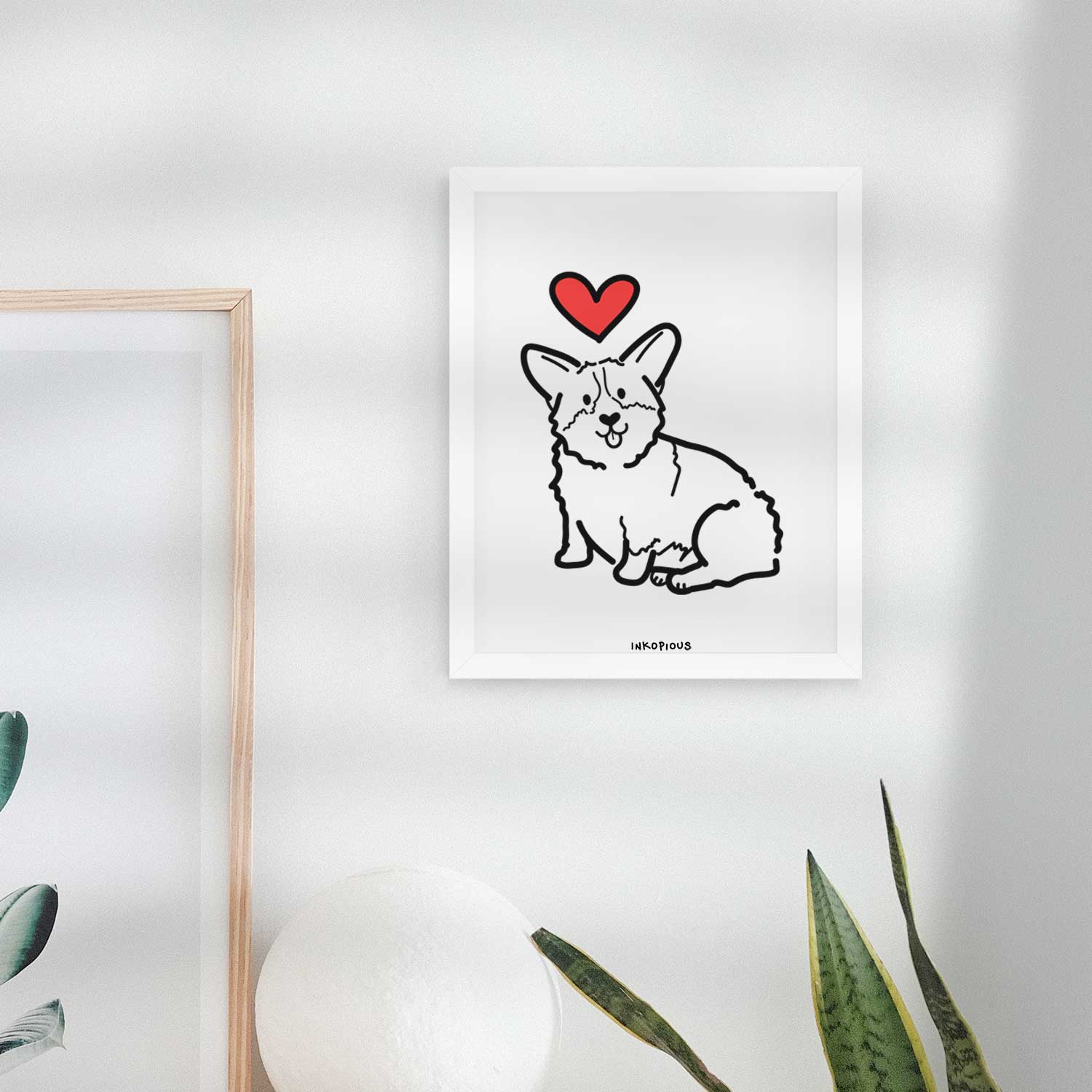 Love Always Pembroke Welsh Corgi - Millie Art Print