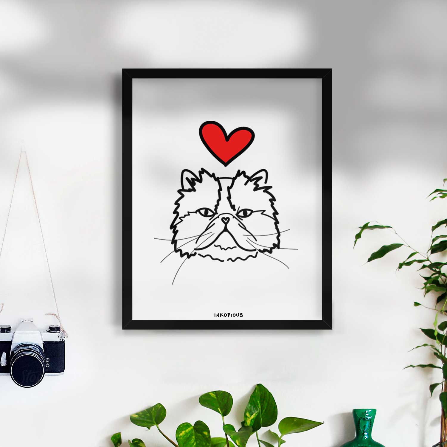 Love Always Persian Cat - Mila Art Print
