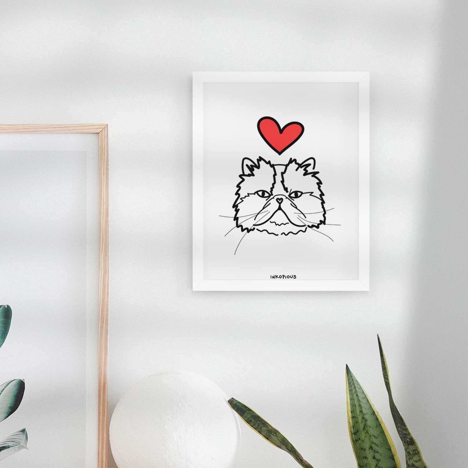 Love Always Persian Cat - Mila Art Print