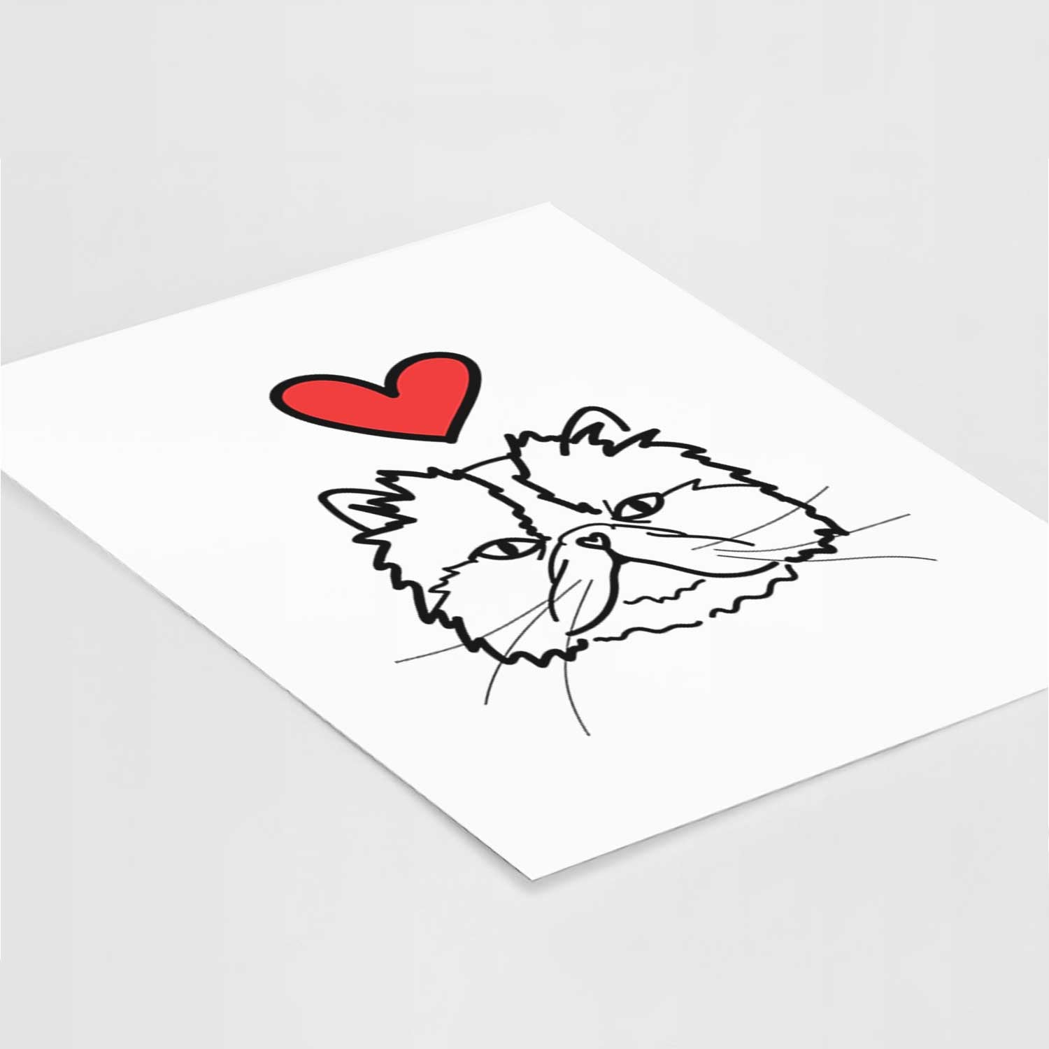 Love Always Persian Cat - Mila Art Print