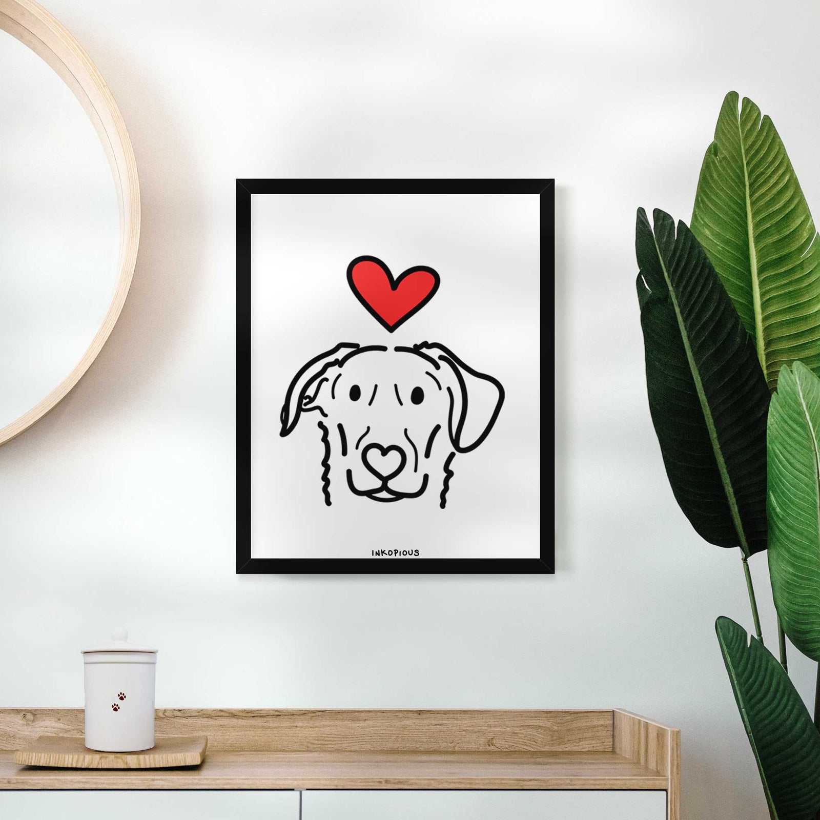 Love Always German Shepherd Mix - Morrison Art Print