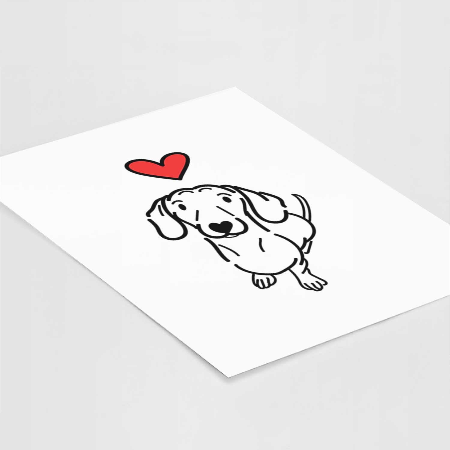 Love Always Dachshund - Moxie Art Print