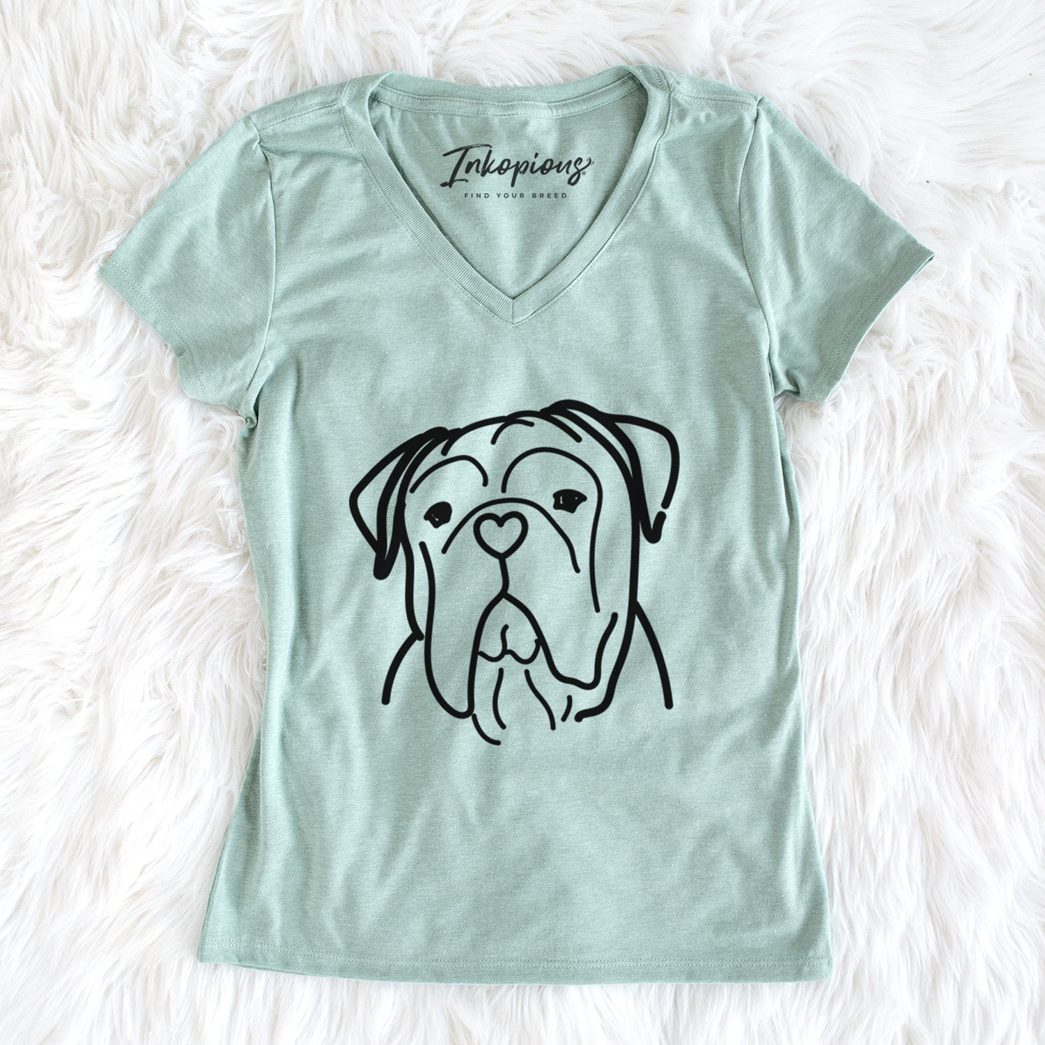 Love Always Vivian the Bull Mastiff - Women's Perfect V-neck Shirt