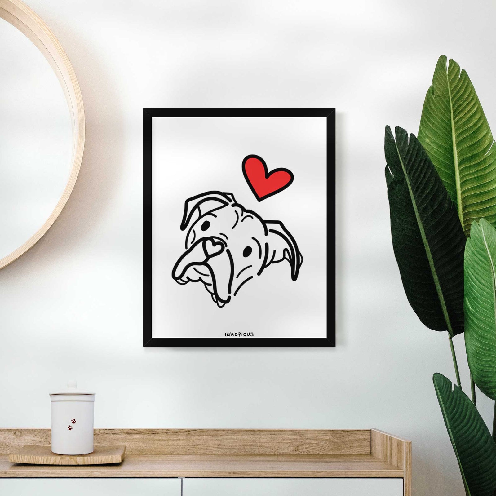 Love Always Boxer - Noodle Art Print