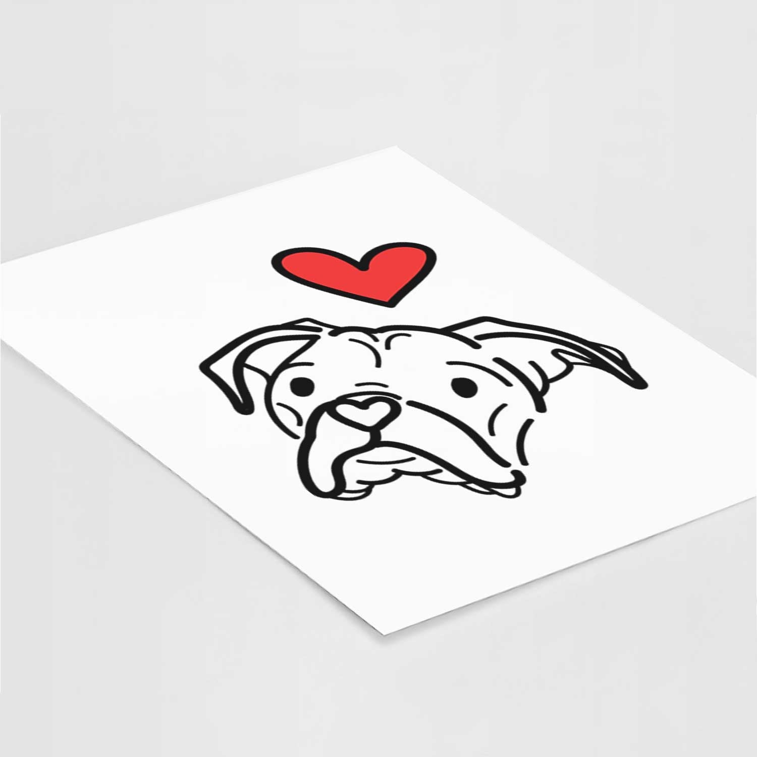 Love Always Boxer - Noodle Art Print