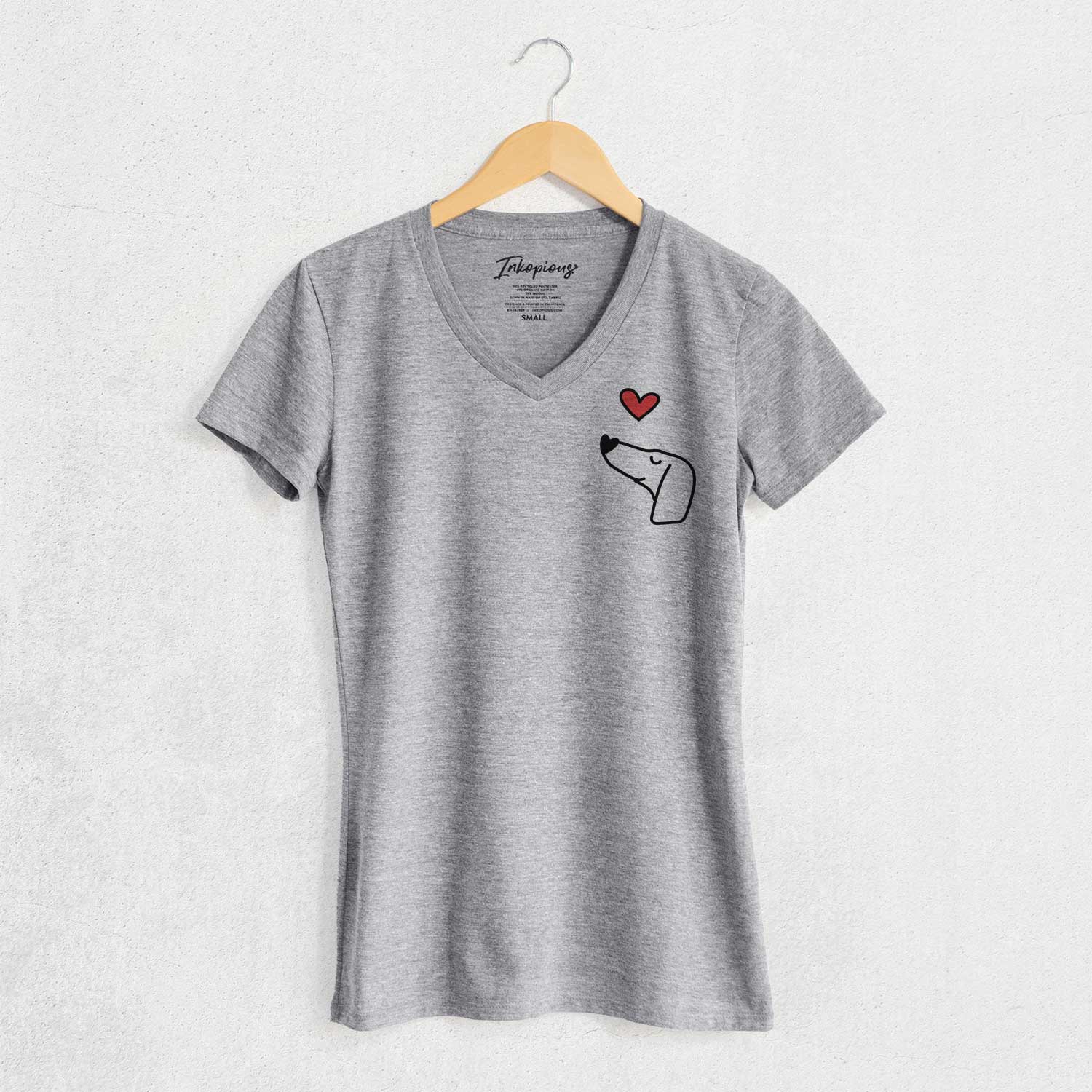 Love Always Dachshund - Women's V-neck Shirt