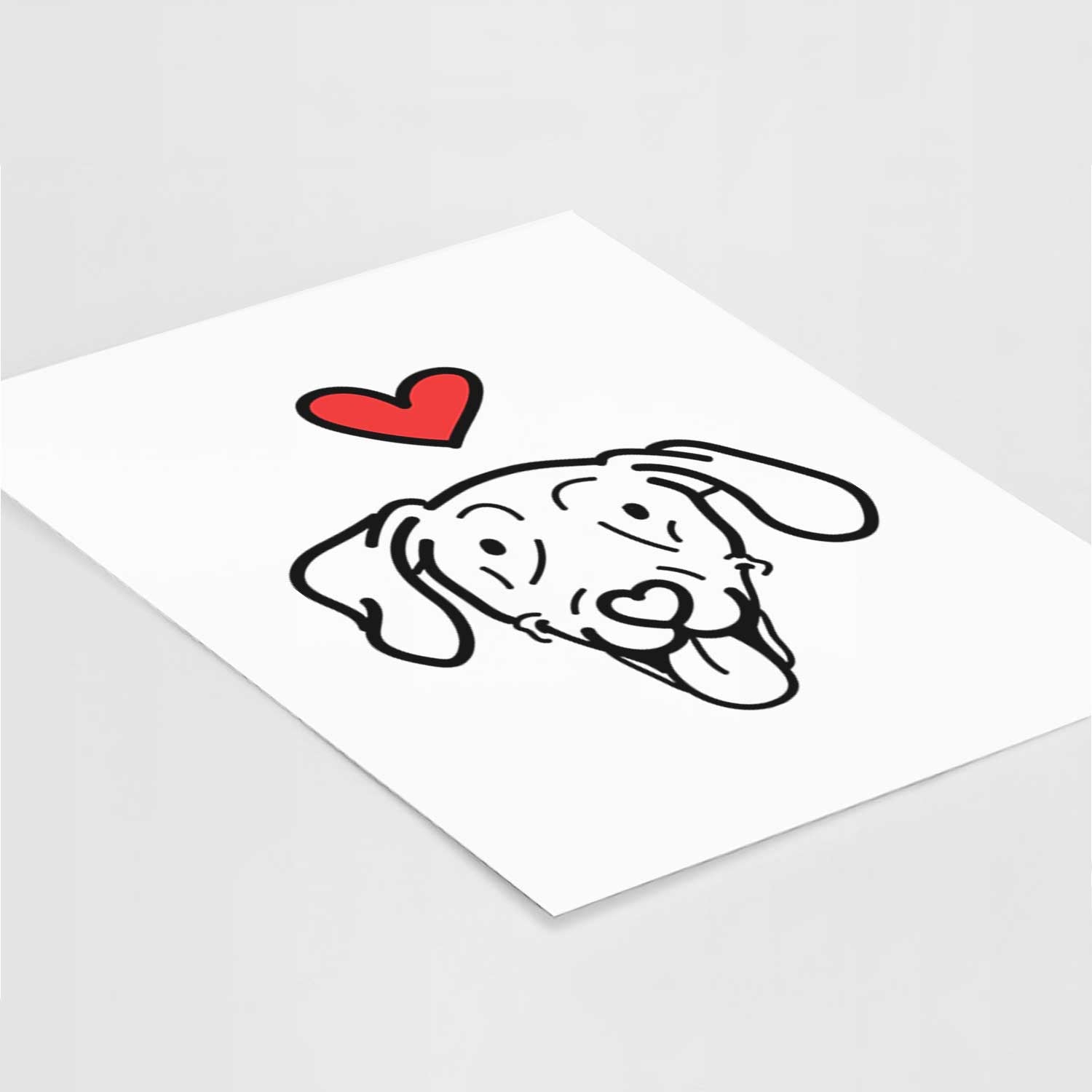 Love Always Weimaraner - Paco Lobo Art Print