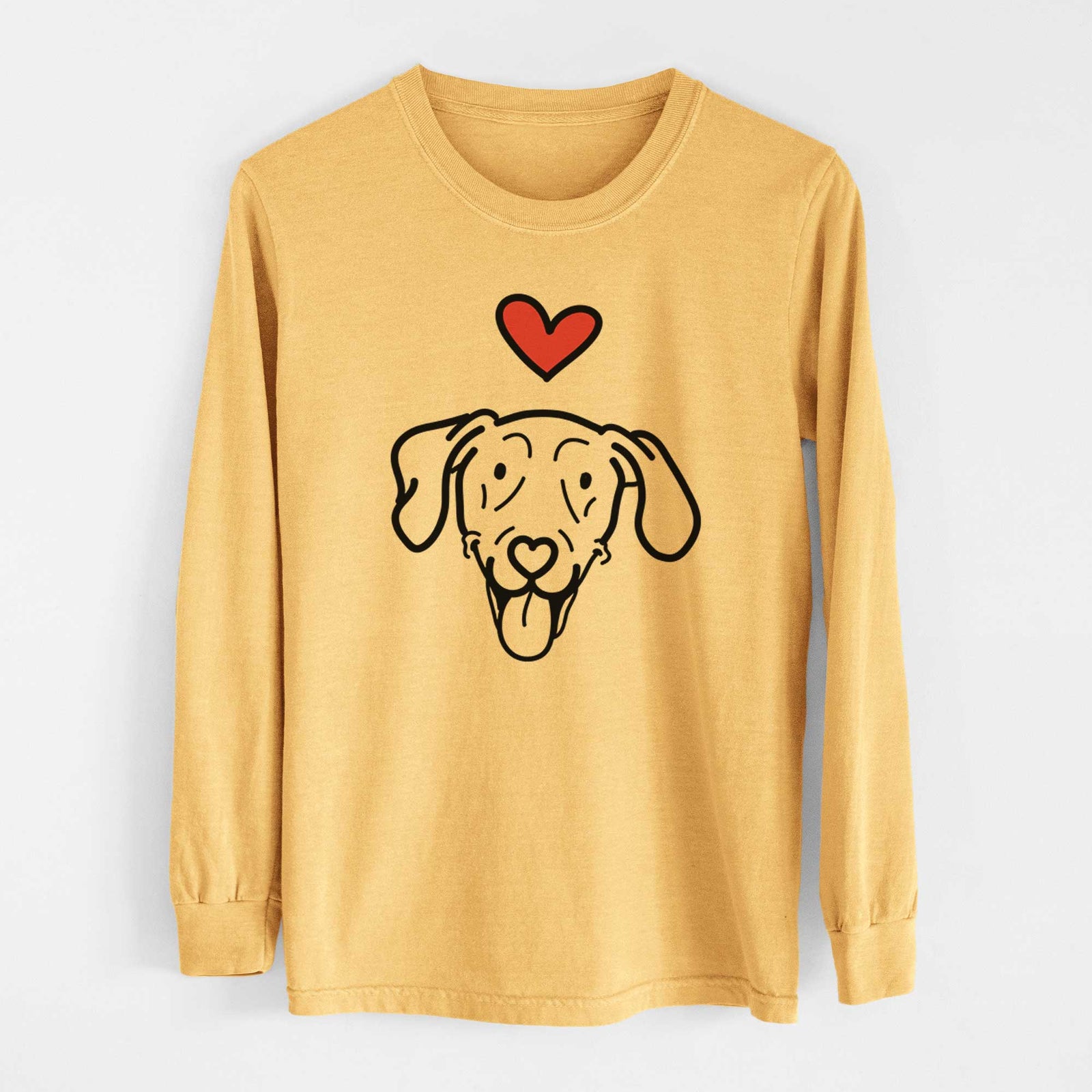 Love Always Weimaraner - Paco Lobo - Heavyweight 100% Cotton Long Sleeve