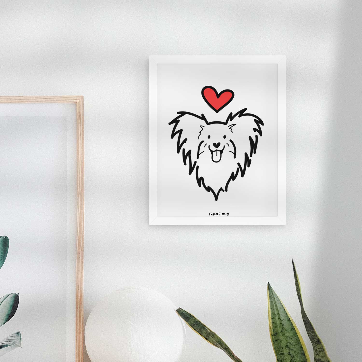 Love Always Papillon Art Print
