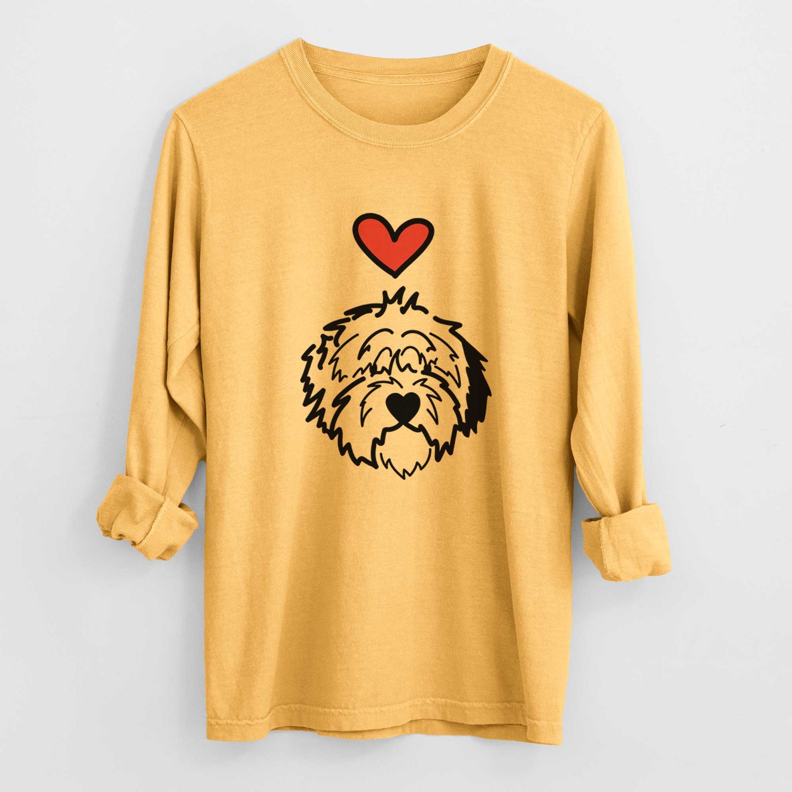 Love Always Old English Sheepdog - Penny - Heavyweight 100% Cotton Long Sleeve