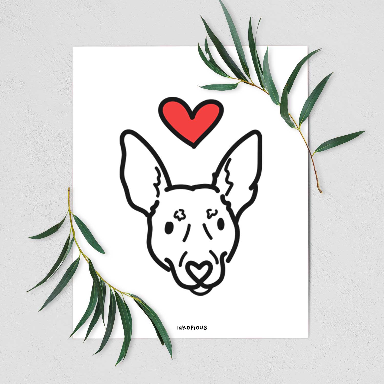 Love Always Rat Terrier - Penny Art Print