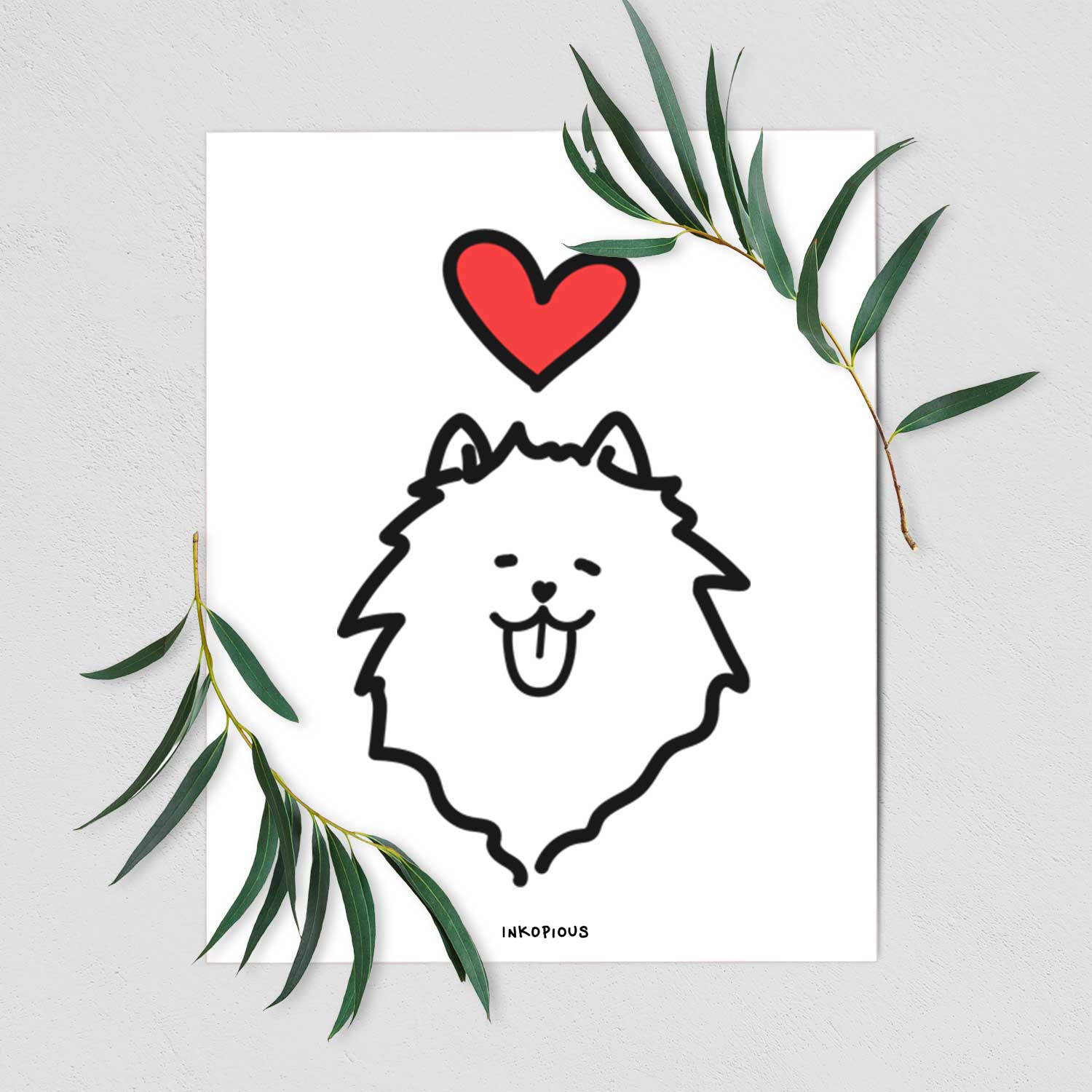 Love Always Pomeranian Art Print