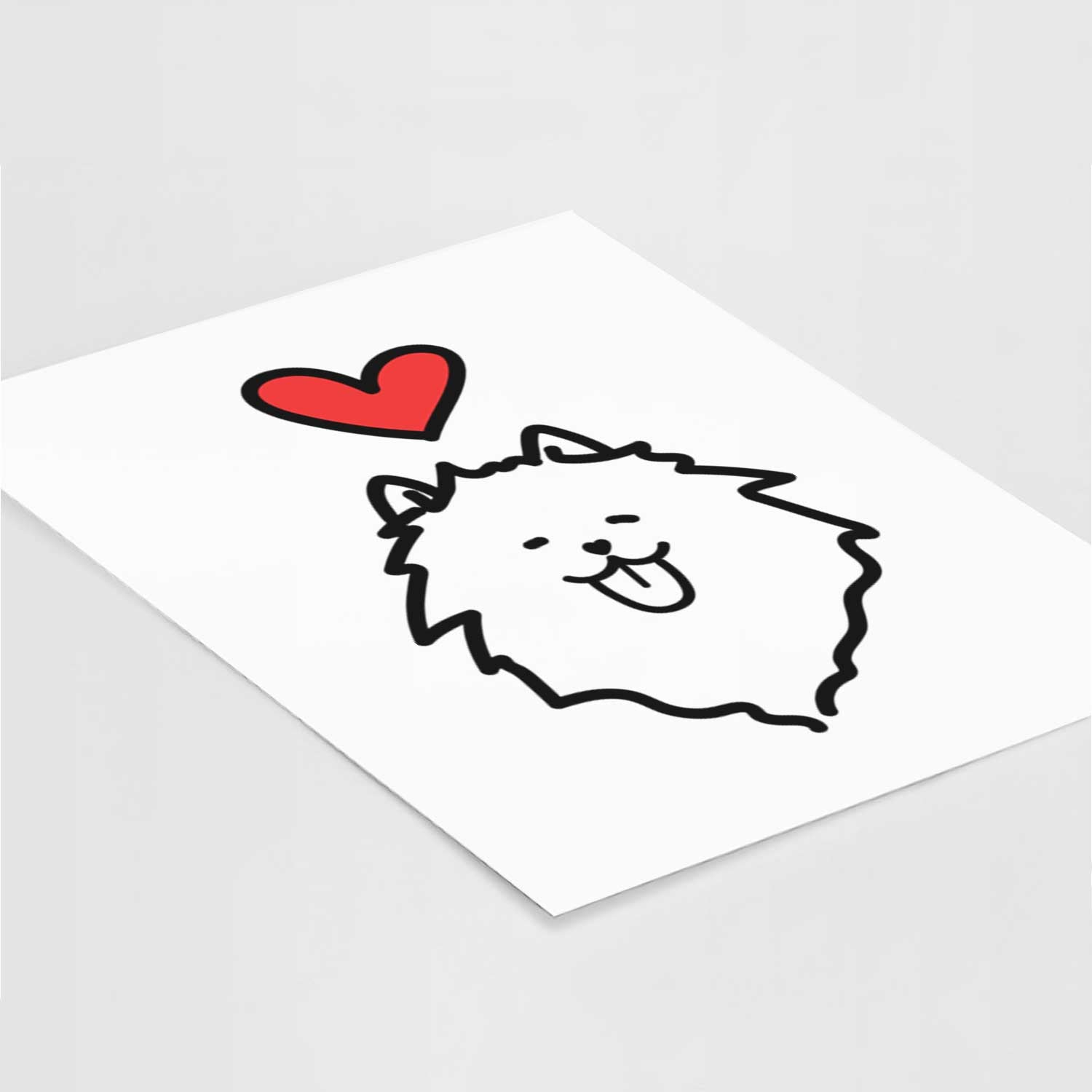Love Always Pomeranian Art Print