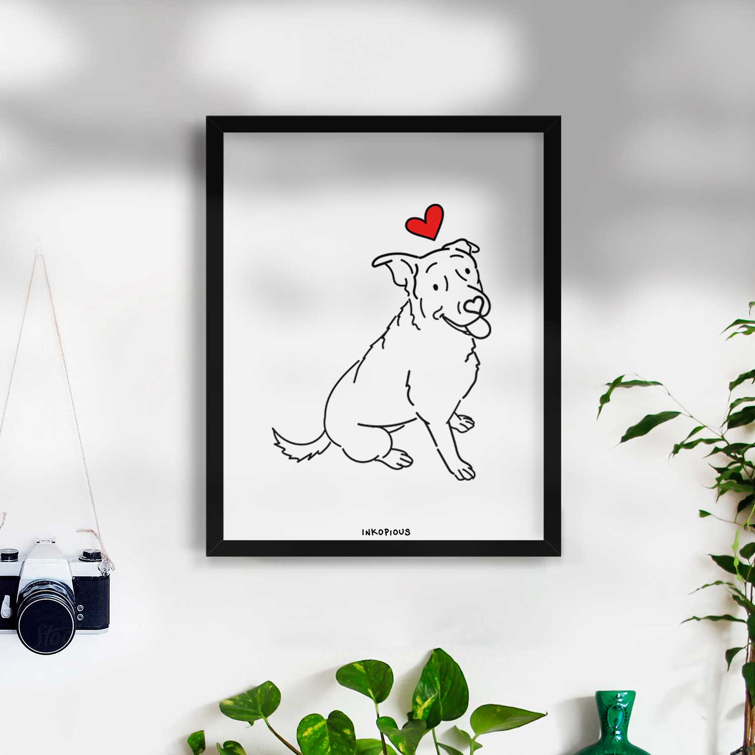 Love Always Rottweiler Mix - Rocky Art Print