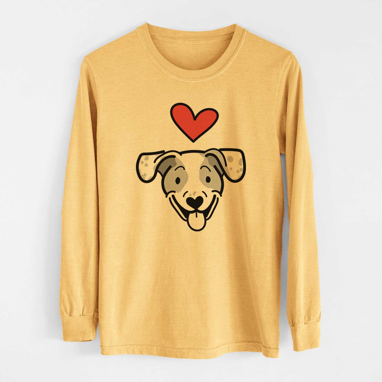 Love Always Beagle Mix - Roland - Heavyweight 100% Cotton Long Sleeve