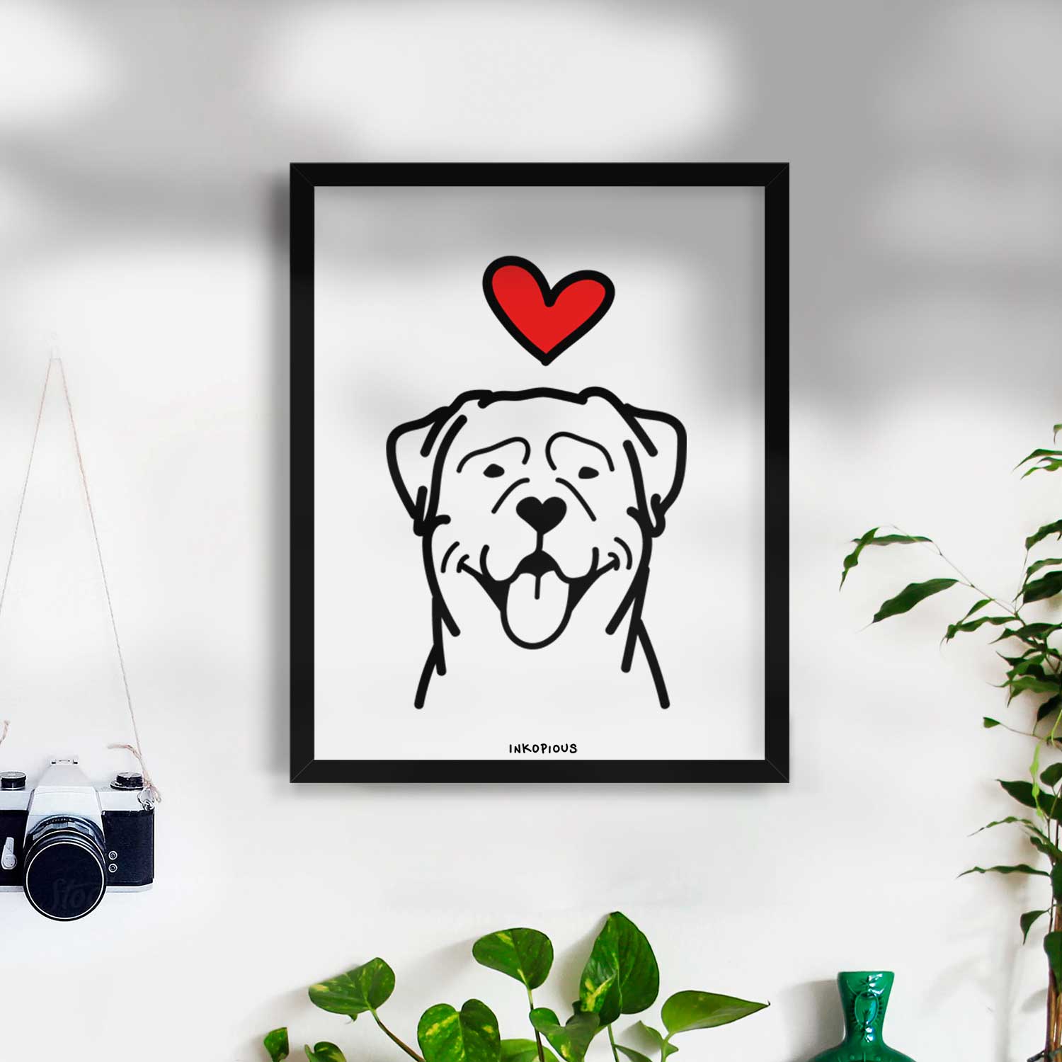 Love Always Rottweiler Art Print