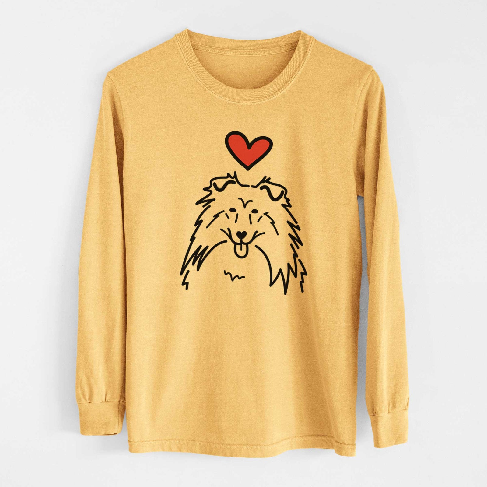Love Always Rough Collie - Heavyweight 100% Cotton Long Sleeve