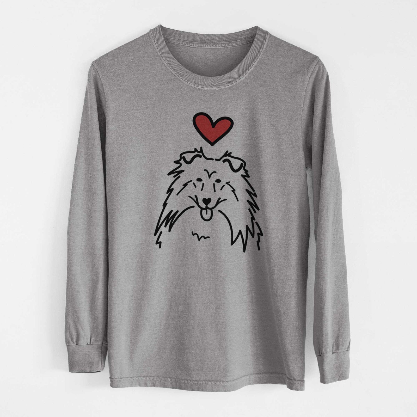 Love Always Rough Collie - Heavyweight 100% Cotton Long Sleeve