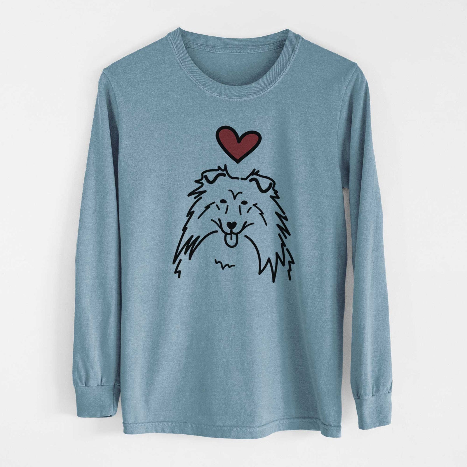 Love Always Rough Collie - Heavyweight 100% Cotton Long Sleeve