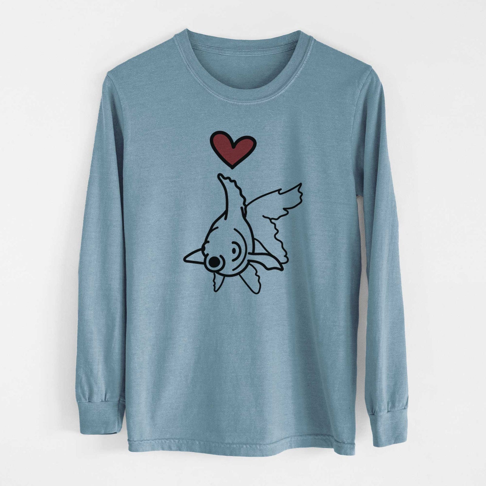 Love Always Goldfish - Ruby - Heavyweight 100% Cotton Long Sleeve