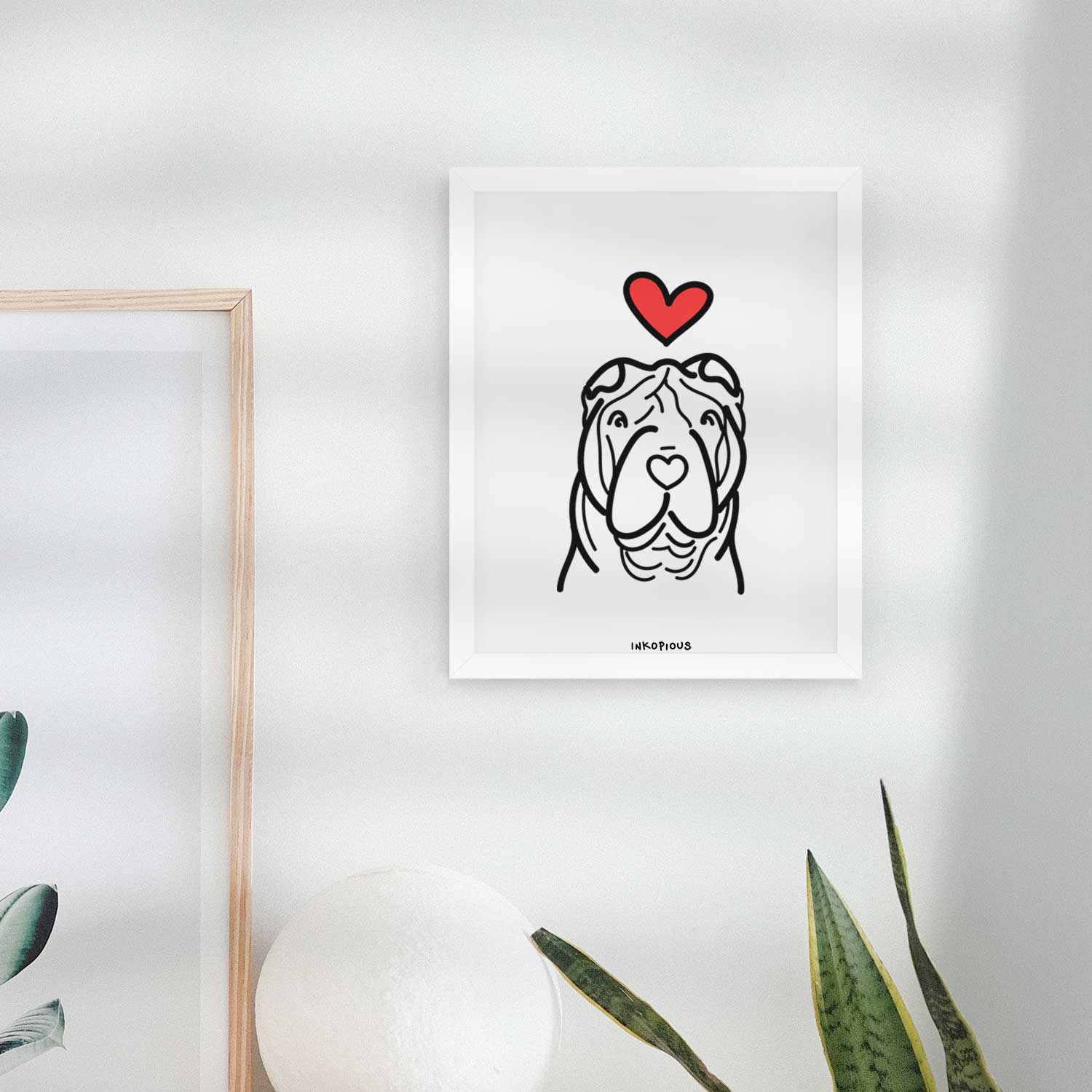 Love Always Shar Pei Art Print