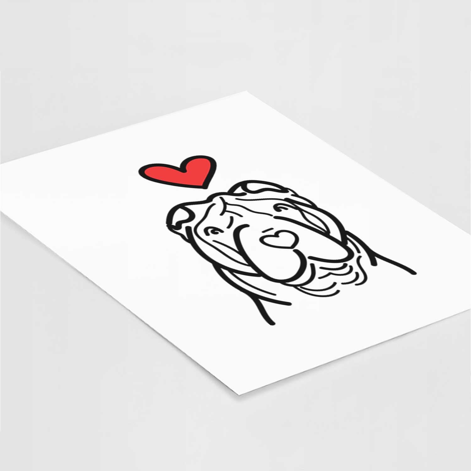 Love Always Shar Pei Art Print