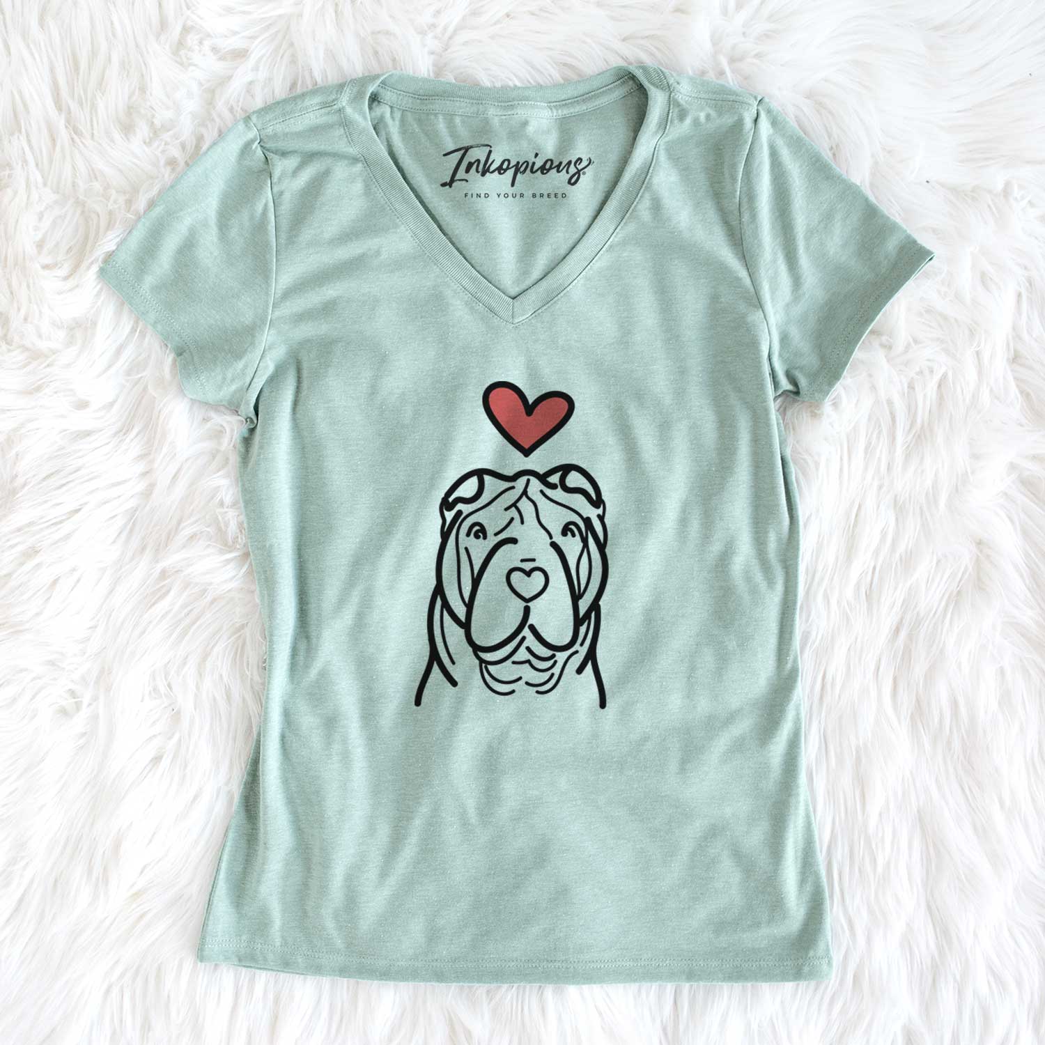 Love Always Shar Pei - Women's V-neck Shirt