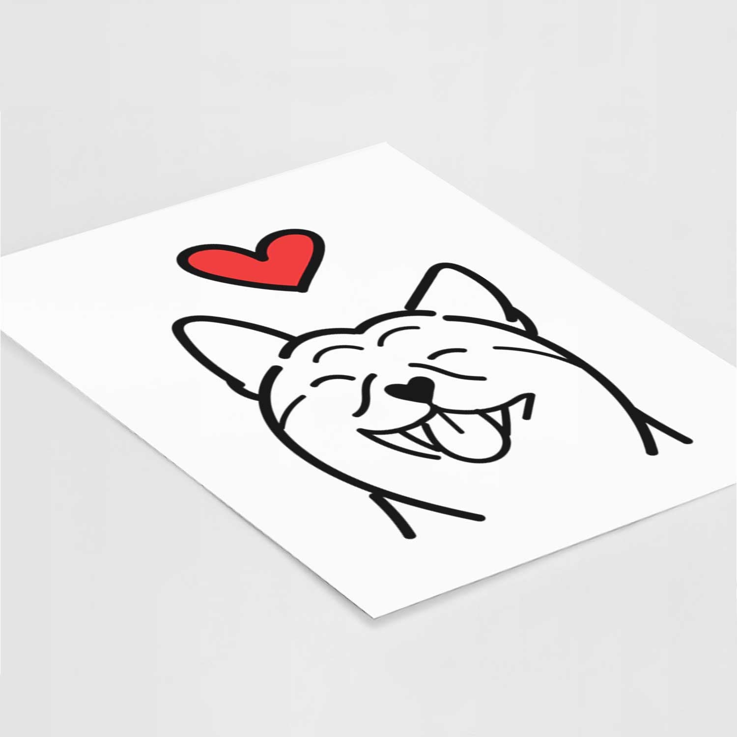 Love Always Shiba Inu Art Print