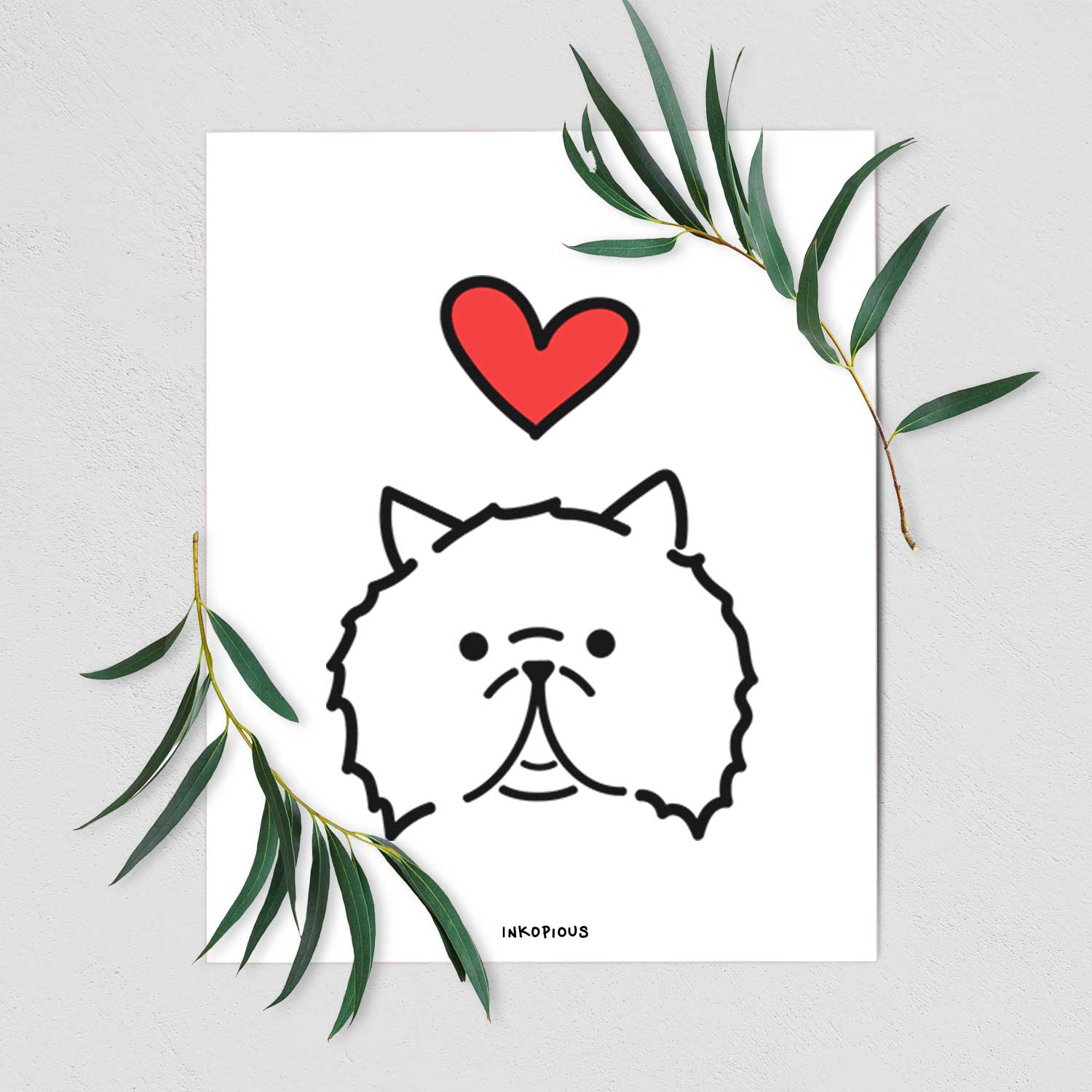 Love Always Persian Cat - Smoosh Art Print