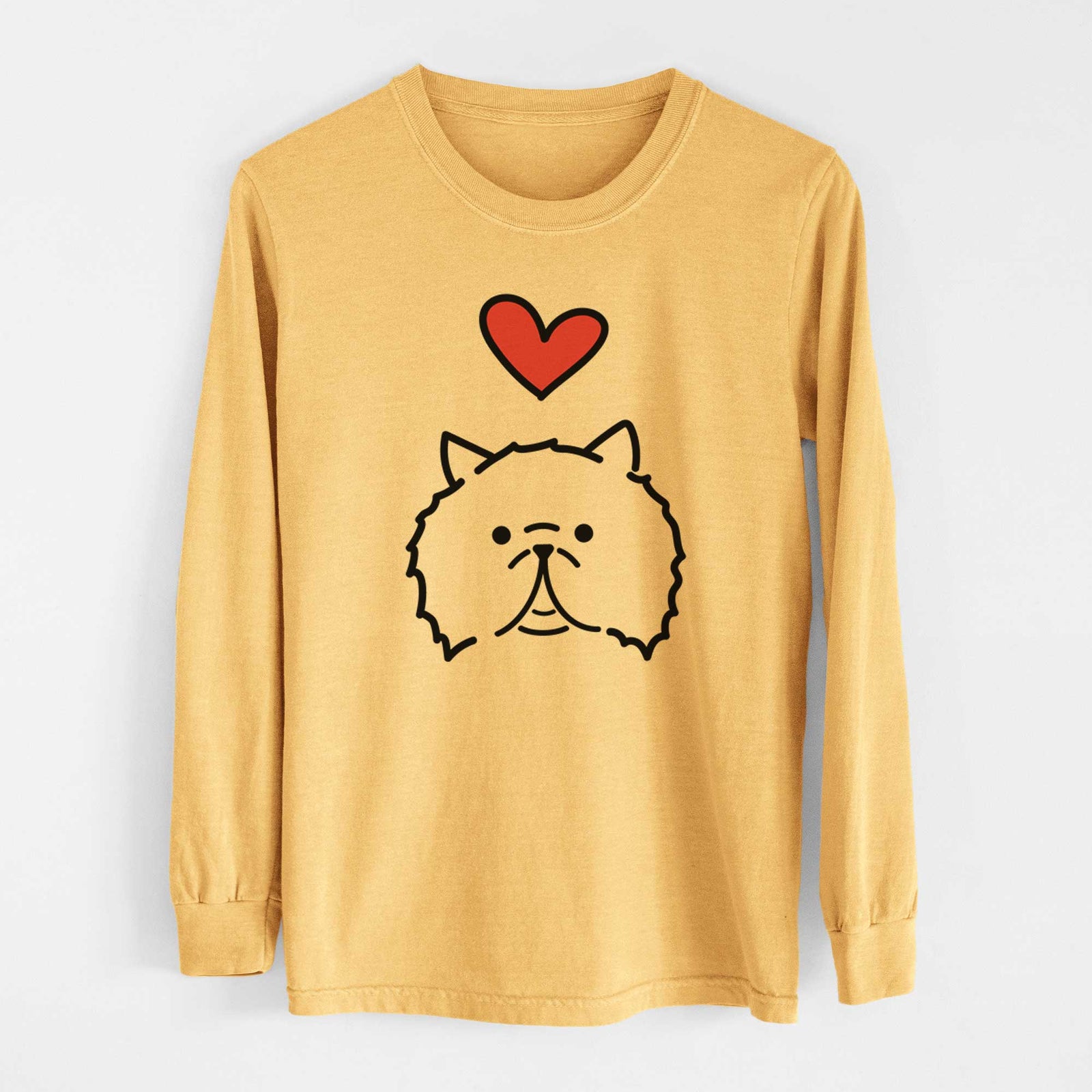 Love Always Persian Cat - Smoosh - Heavyweight 100% Cotton Long Sleeve