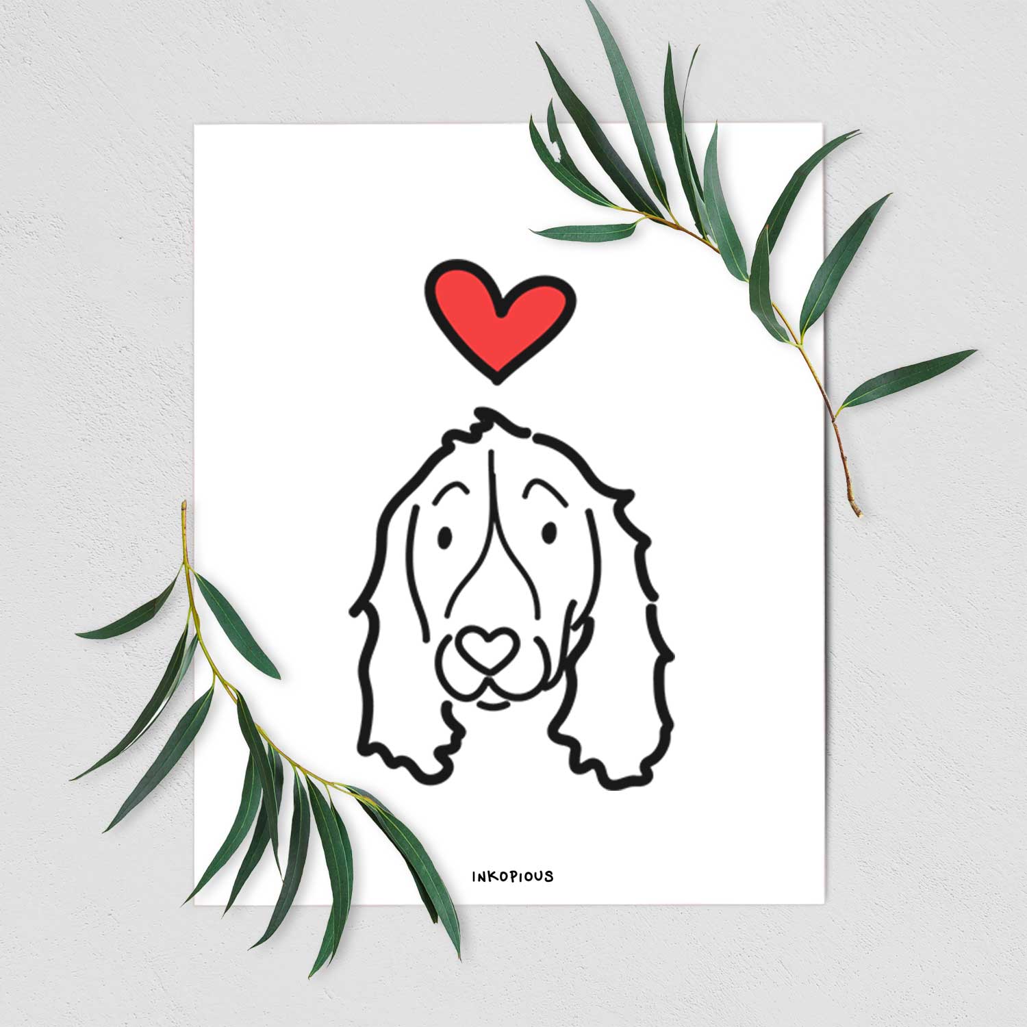 Love Always English Springer Spaniel Art Print