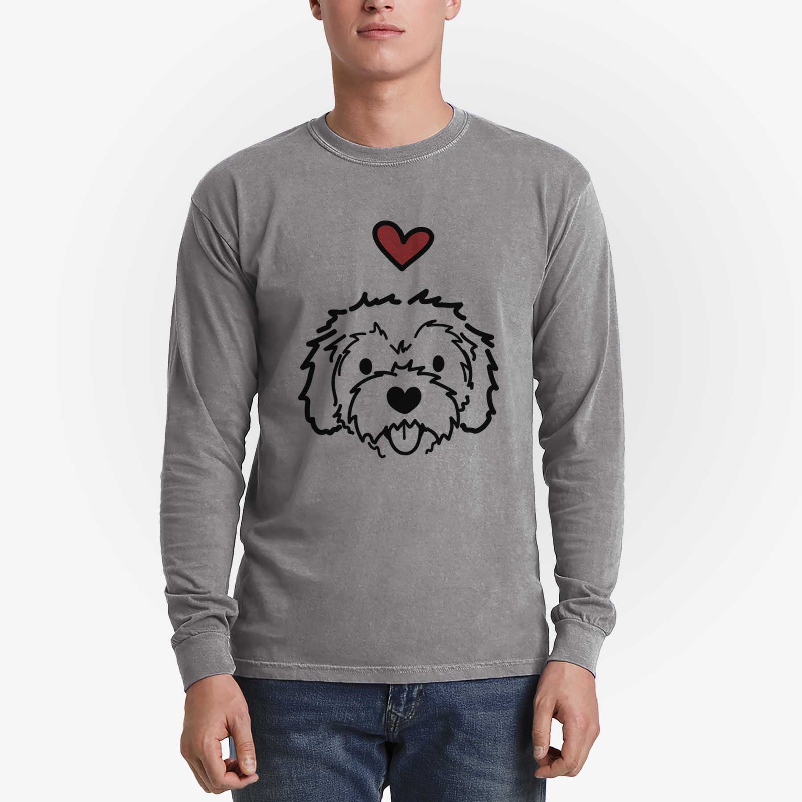Love Always Cockapoo - Sprinkles - Heavyweight 100% Cotton Long Sleeve