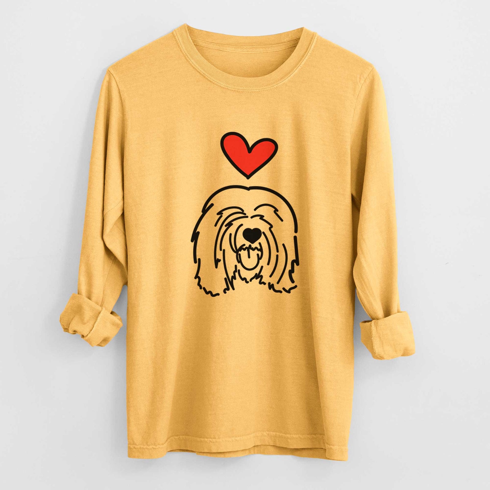 Love Always Tibetan Mastiff - Stan - Heavyweight 100% Cotton Long Sleeve