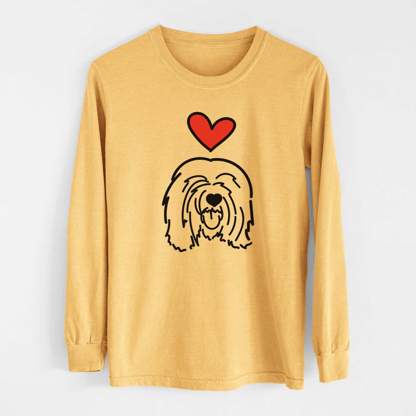 Love Always Tibetan Mastiff - Stan - Heavyweight 100% Cotton Long Sleeve