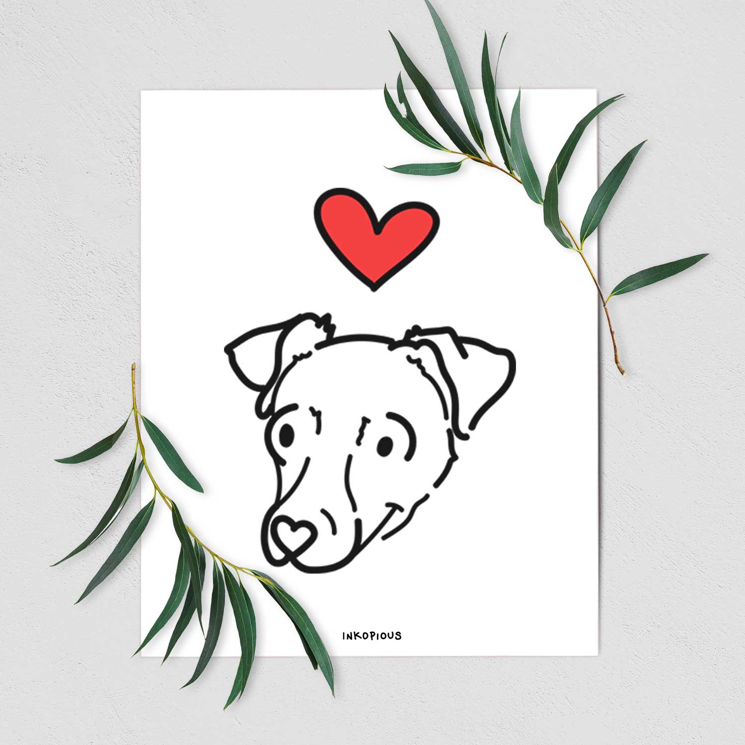 Love Always Chiweenie - Tater Tot Art Print