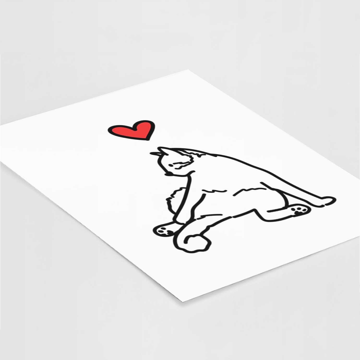 Love Always Cat - Tom Art Print