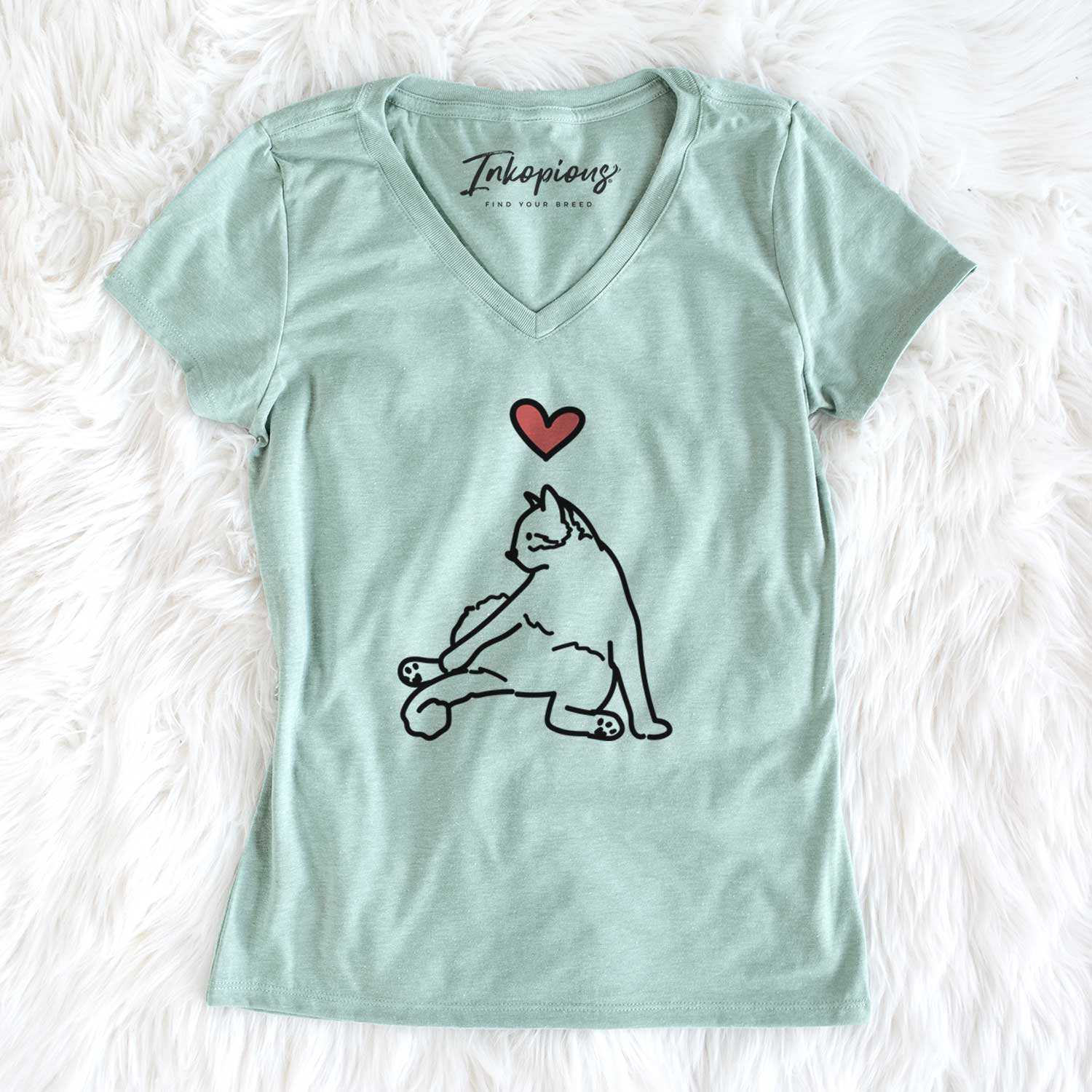 Love Always Cat - Tom - Women's V-neck Shirt