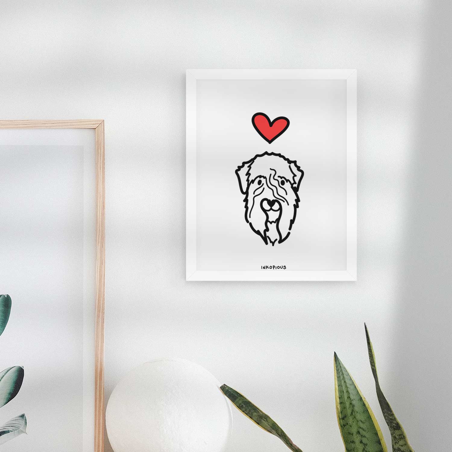 Love Always Soft Coated Wheaten Terrier Art Print