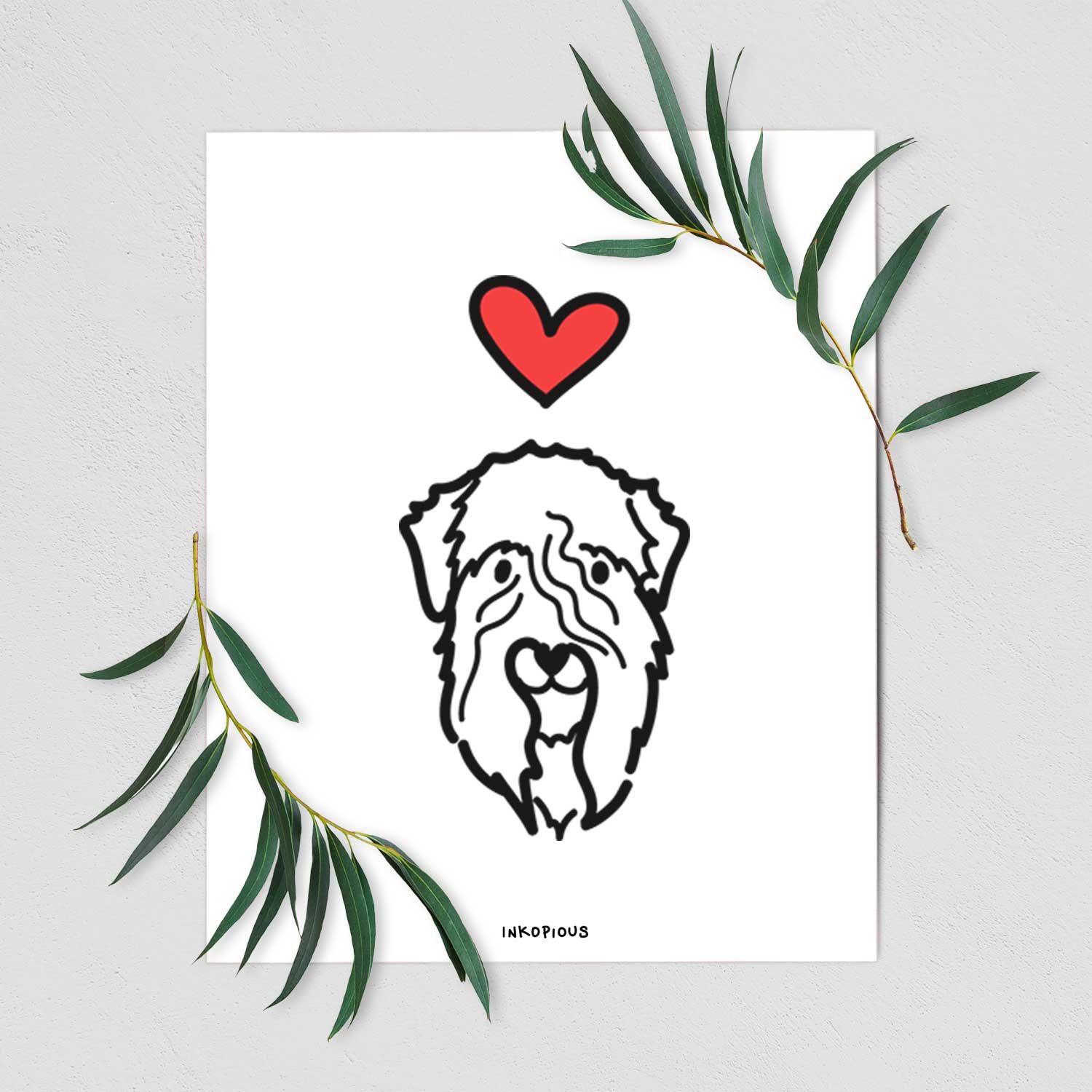 Love Always Soft Coated Wheaten Terrier Art Print