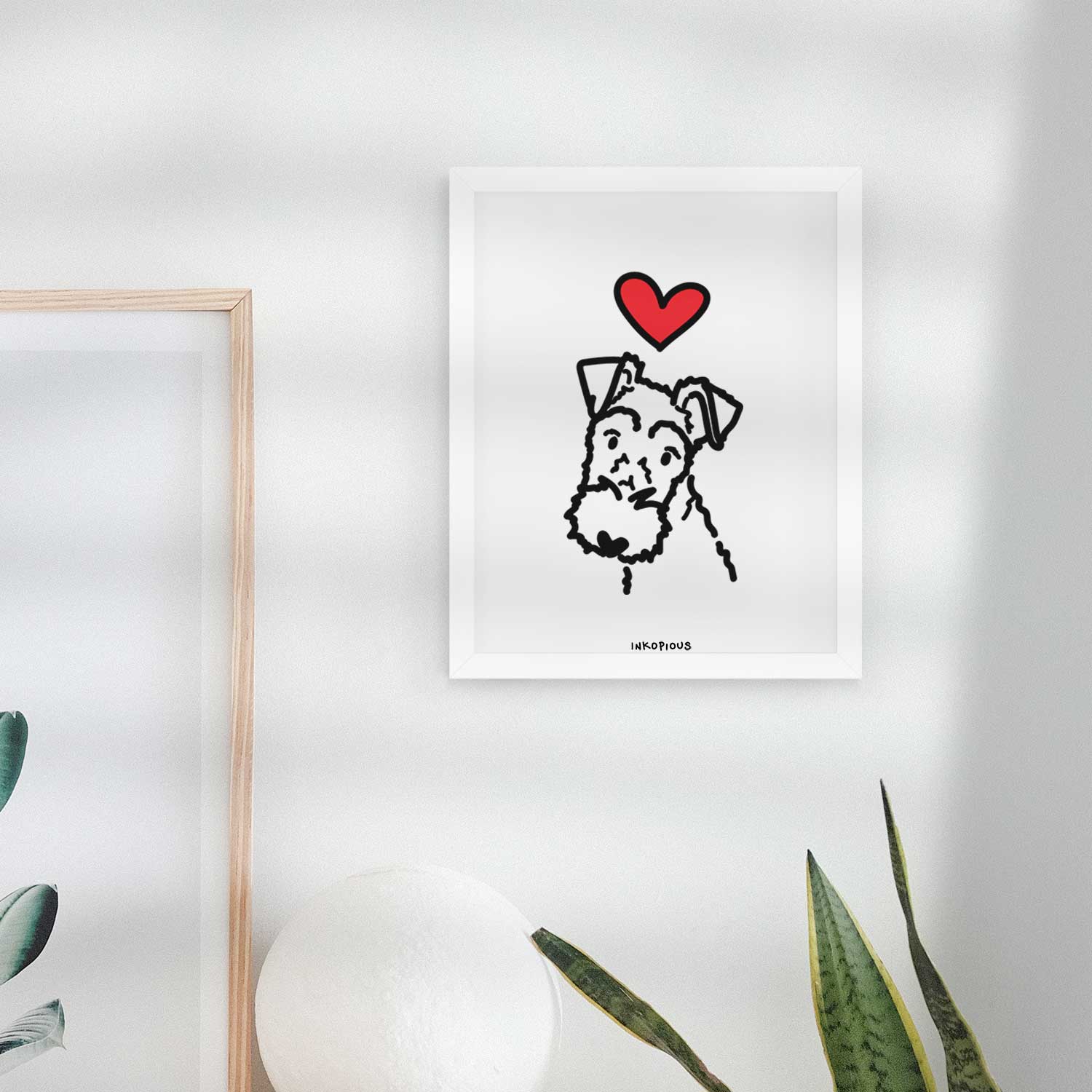 Love Always Wire Fox Terrier Art Print