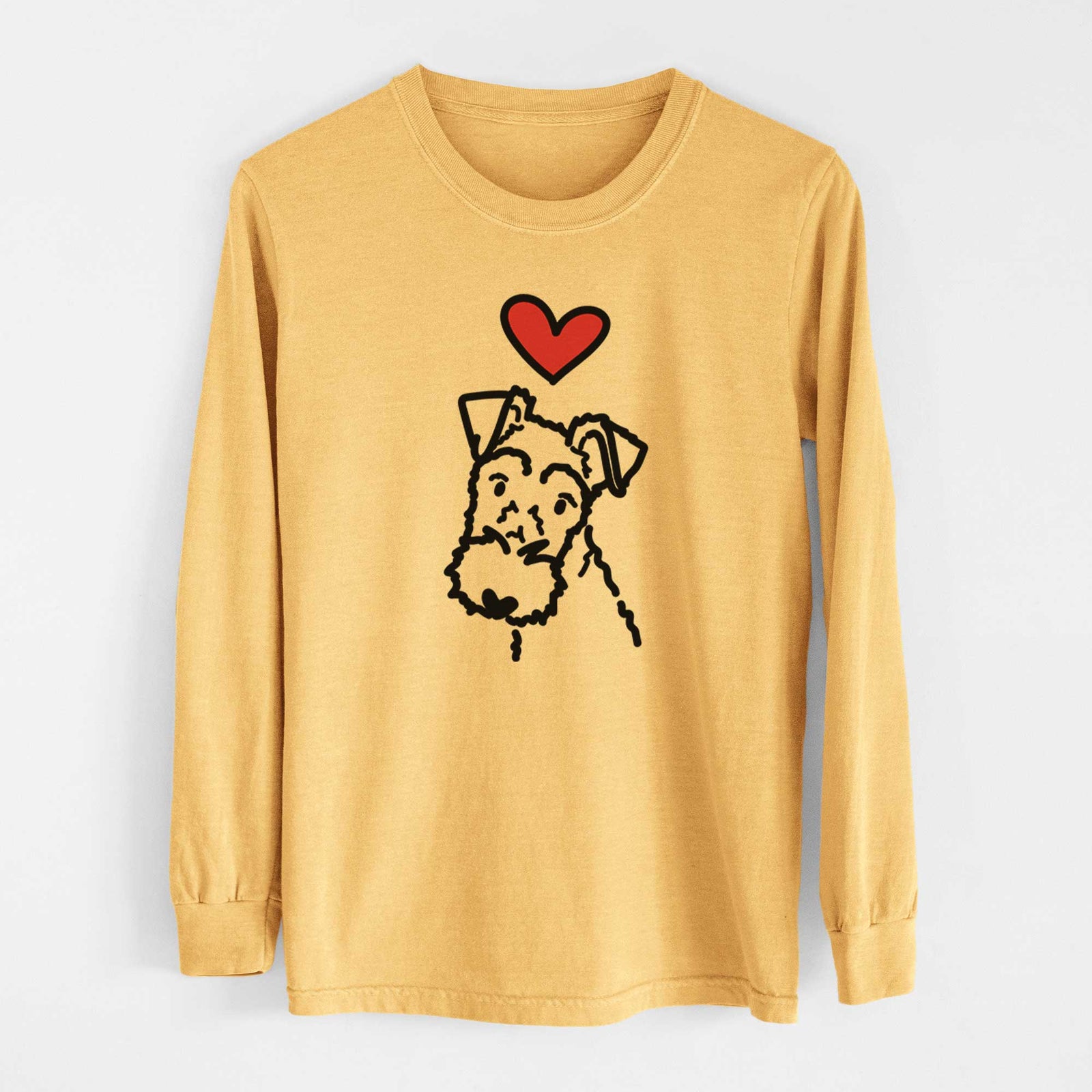 Love Always Wire Fox Terrier - Heavyweight 100% Cotton Long Sleeve