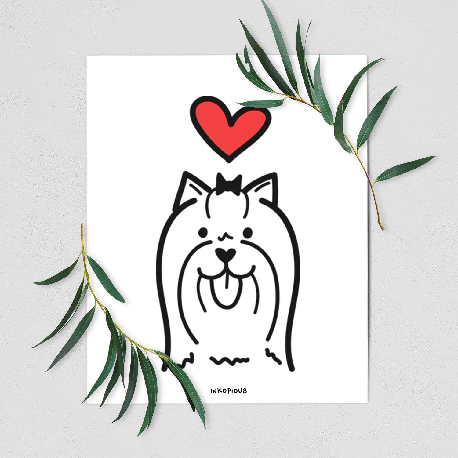 Love Always Yorkshire Terrier Art Print