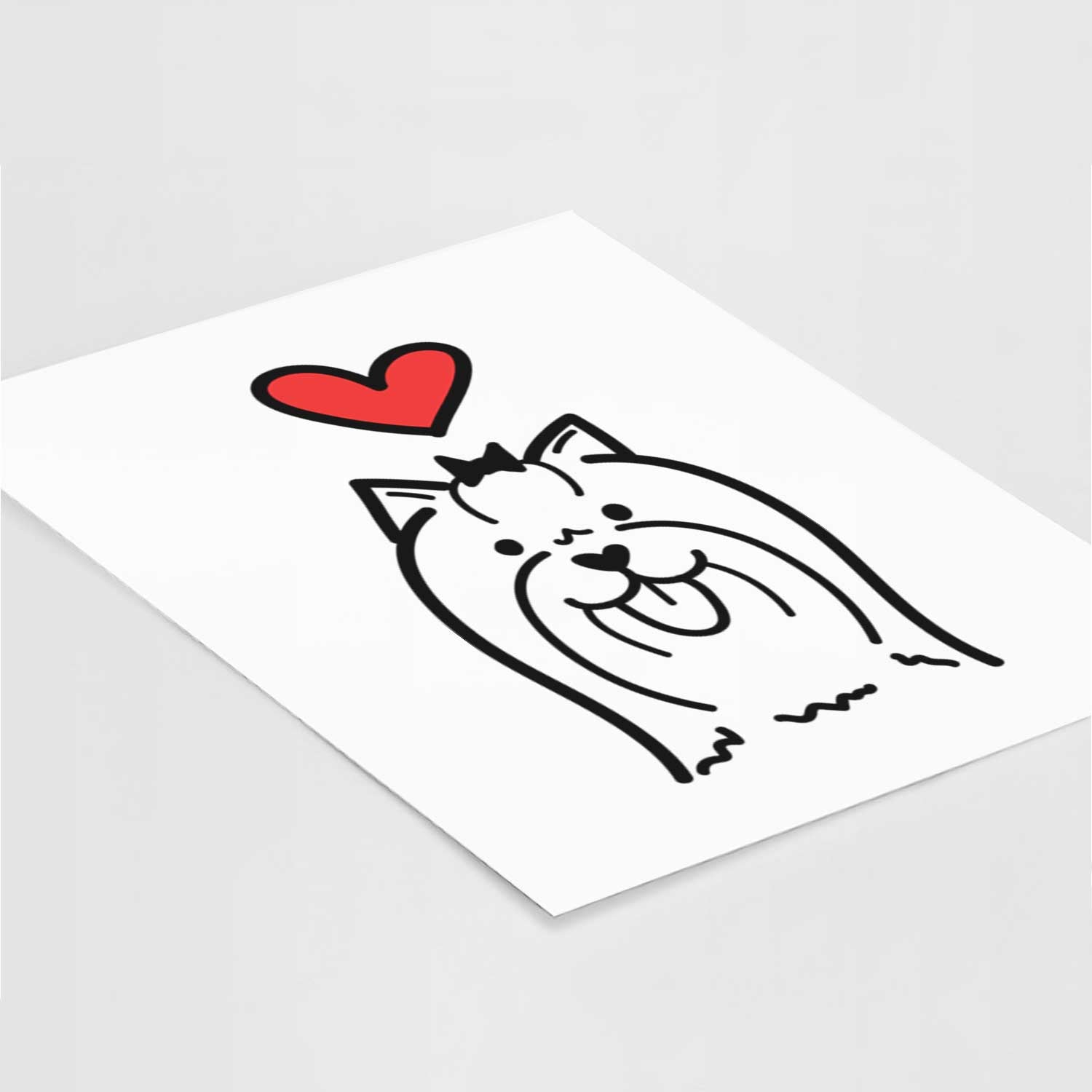 Love Always Yorkshire Terrier Art Print