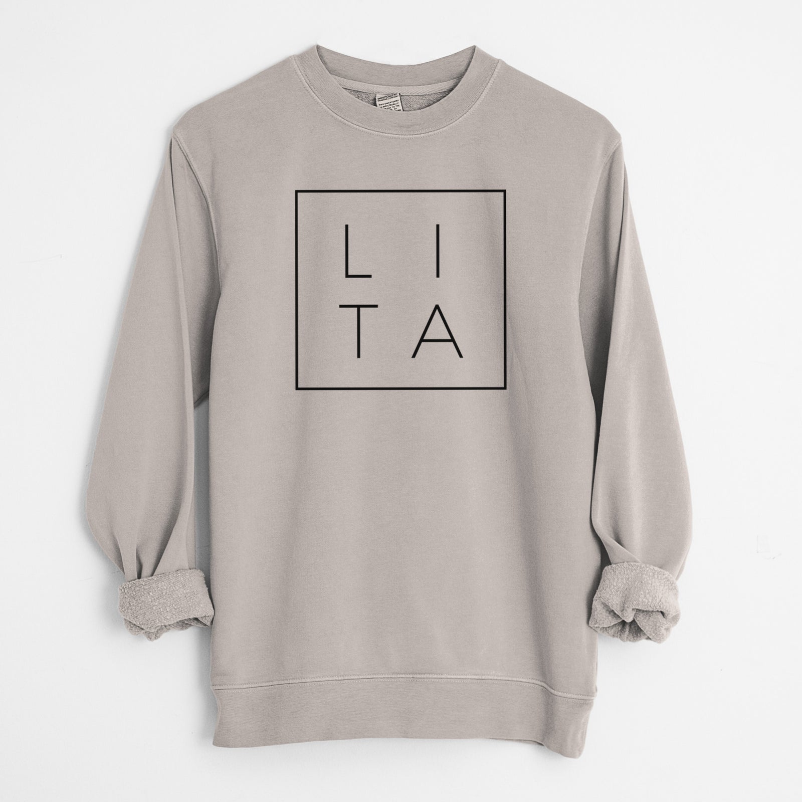 Lita Boxed - Unisex Pigment Dyed Crew Sweatshirt