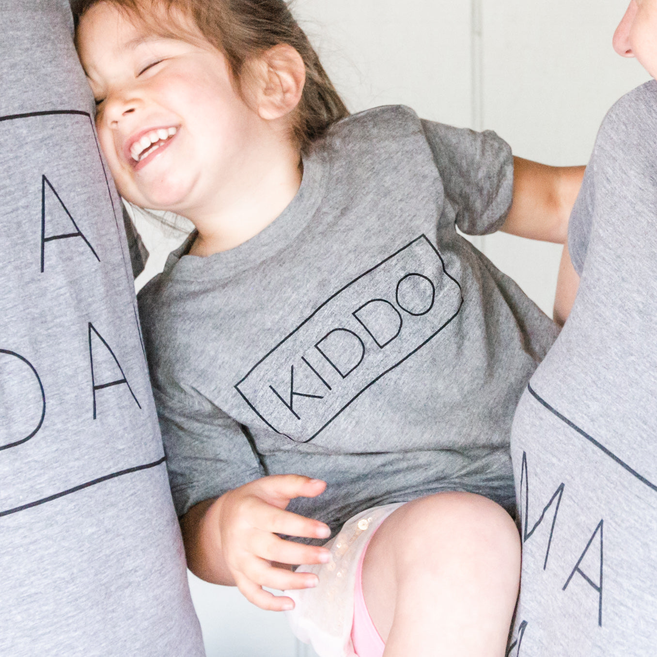 'Kiddo Boxed' design on a kids' shirt
