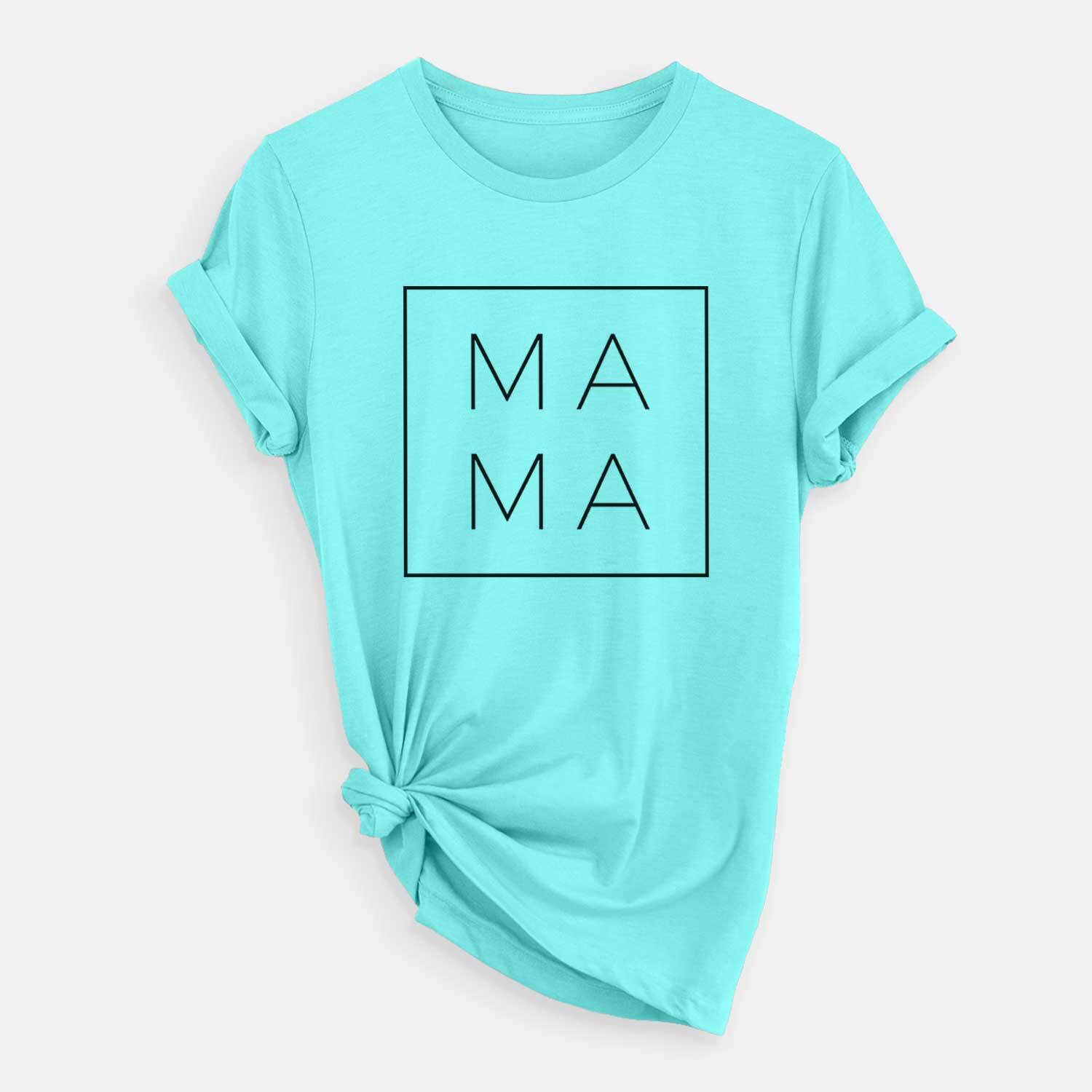 'Mama Square' design on a Sea Green Unisex crewneck
